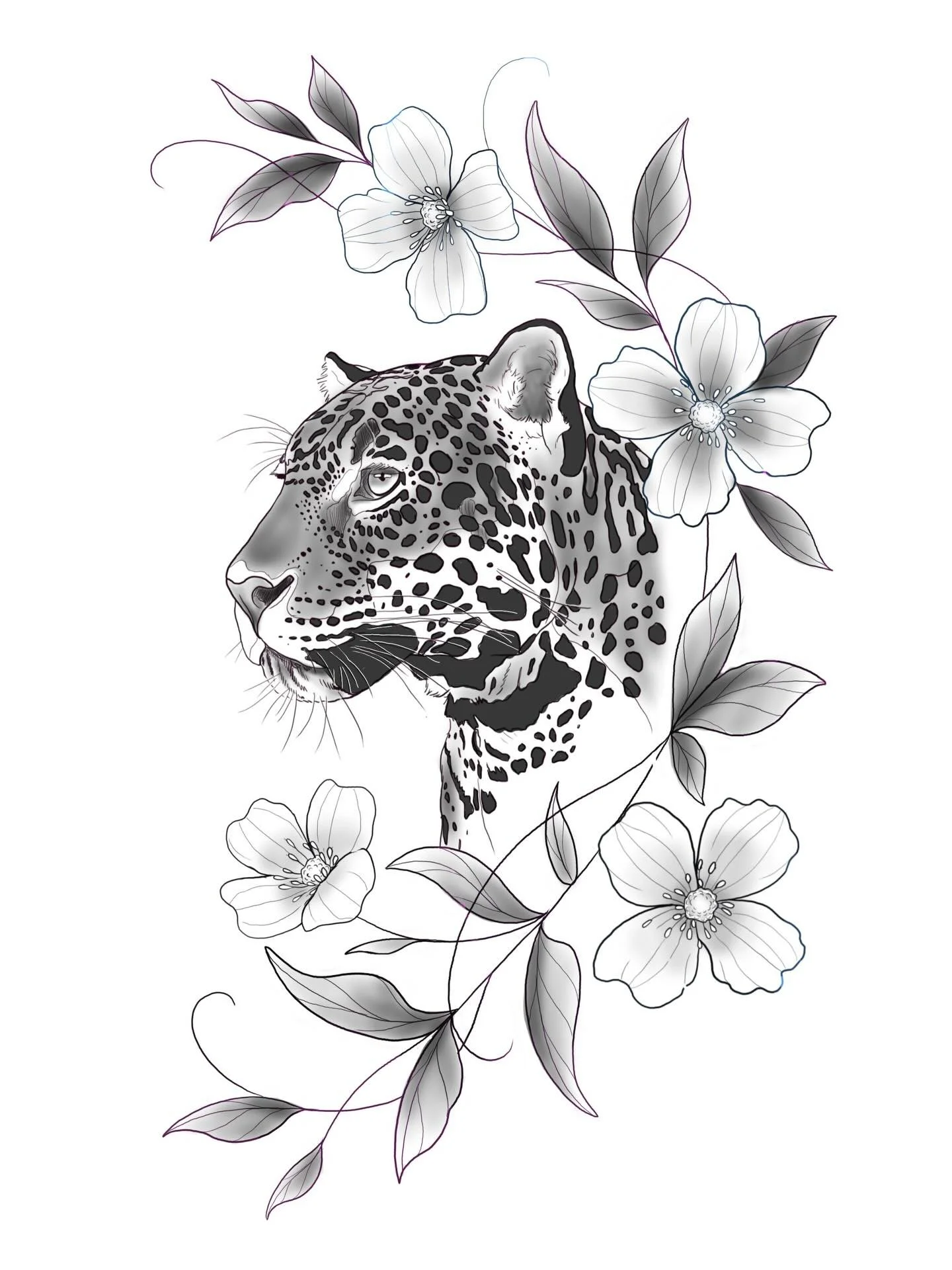 New available design!!! 

I would ADORE to do this on an upper arm (kinda swooshing down to lower) a shoulder , or thigh/ calf! 
My guess is around 2 days, as it would have to be around A4 size to really make the most of the little details. 

Message