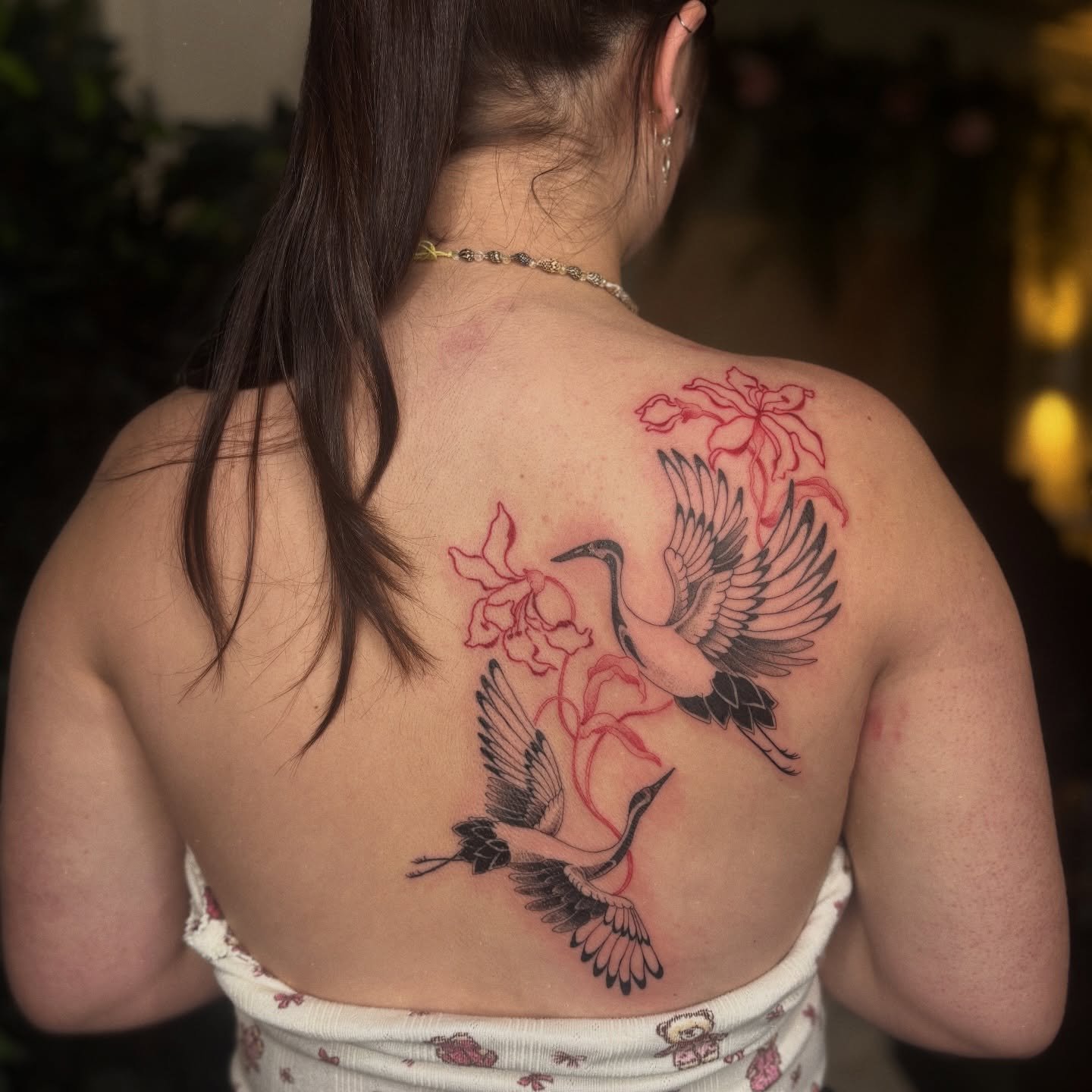 made today for kayley ❦

thank you @kayleywharf for asking me to make this for you, you smashed it ☻︎

#backtattoo #redtattoo #cranetattoo #devontattoo