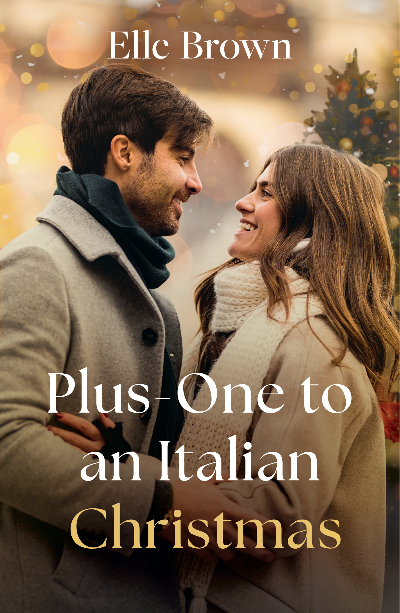 Book cover: dark haired Italian man and brown haired woman gaze affectionately at each other