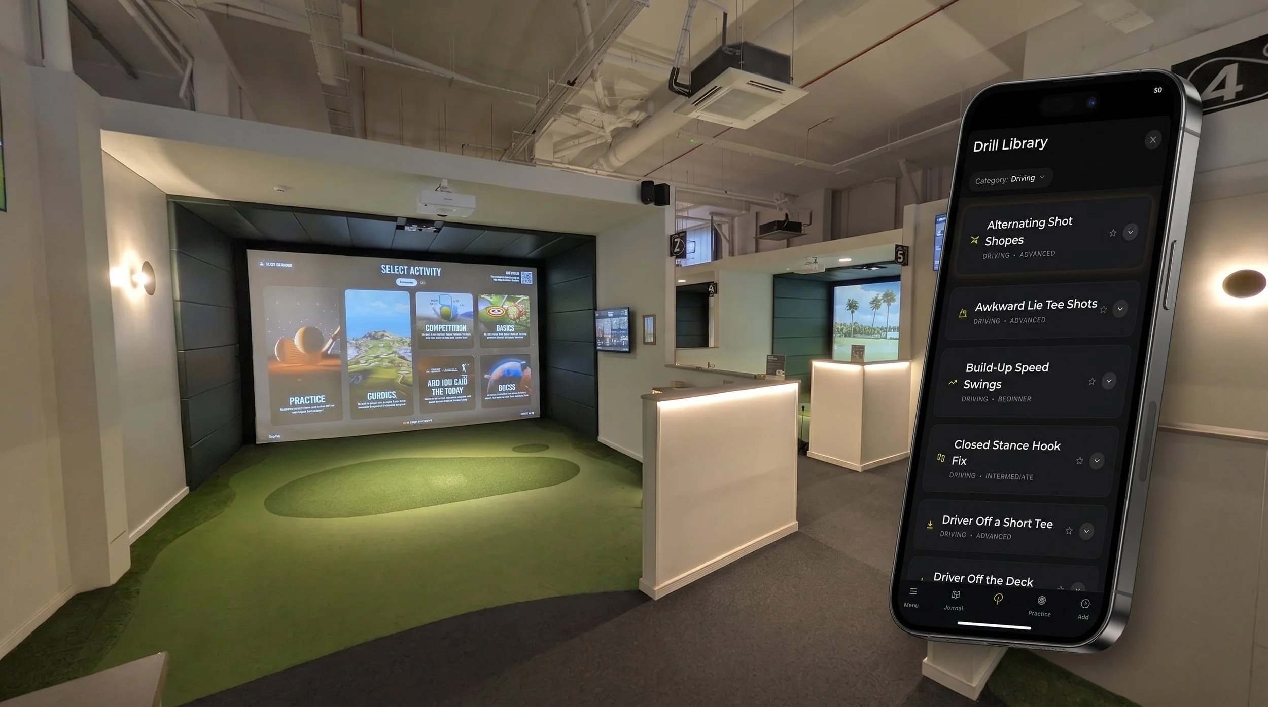 The Best Golf Apps for Indoor Simulator Practice