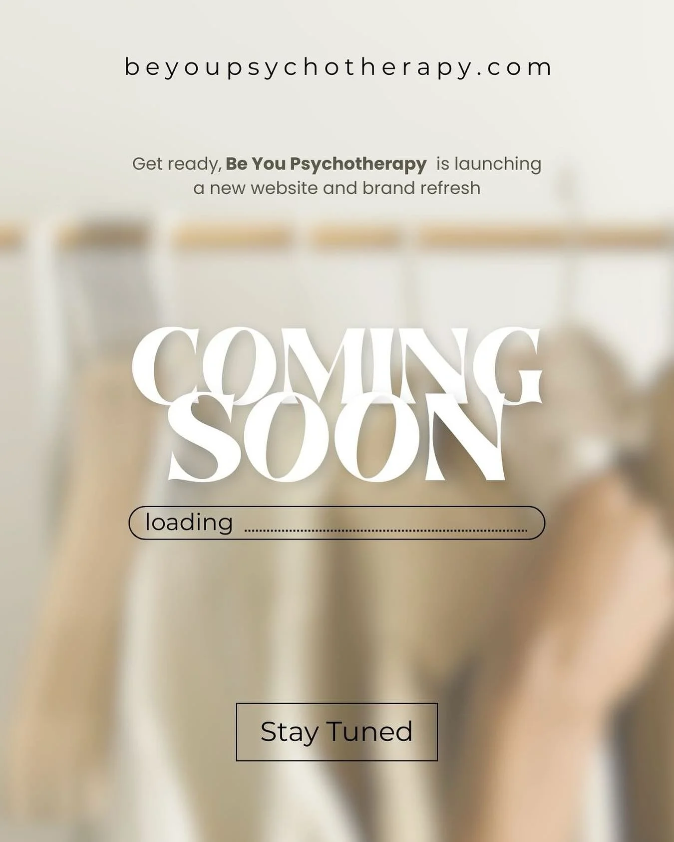 Get ready! Be You Psychotherapy will be looking a little different soon, thanks to the help of @worthycreativeco Stay tuned at beyoupsychotherapy.com