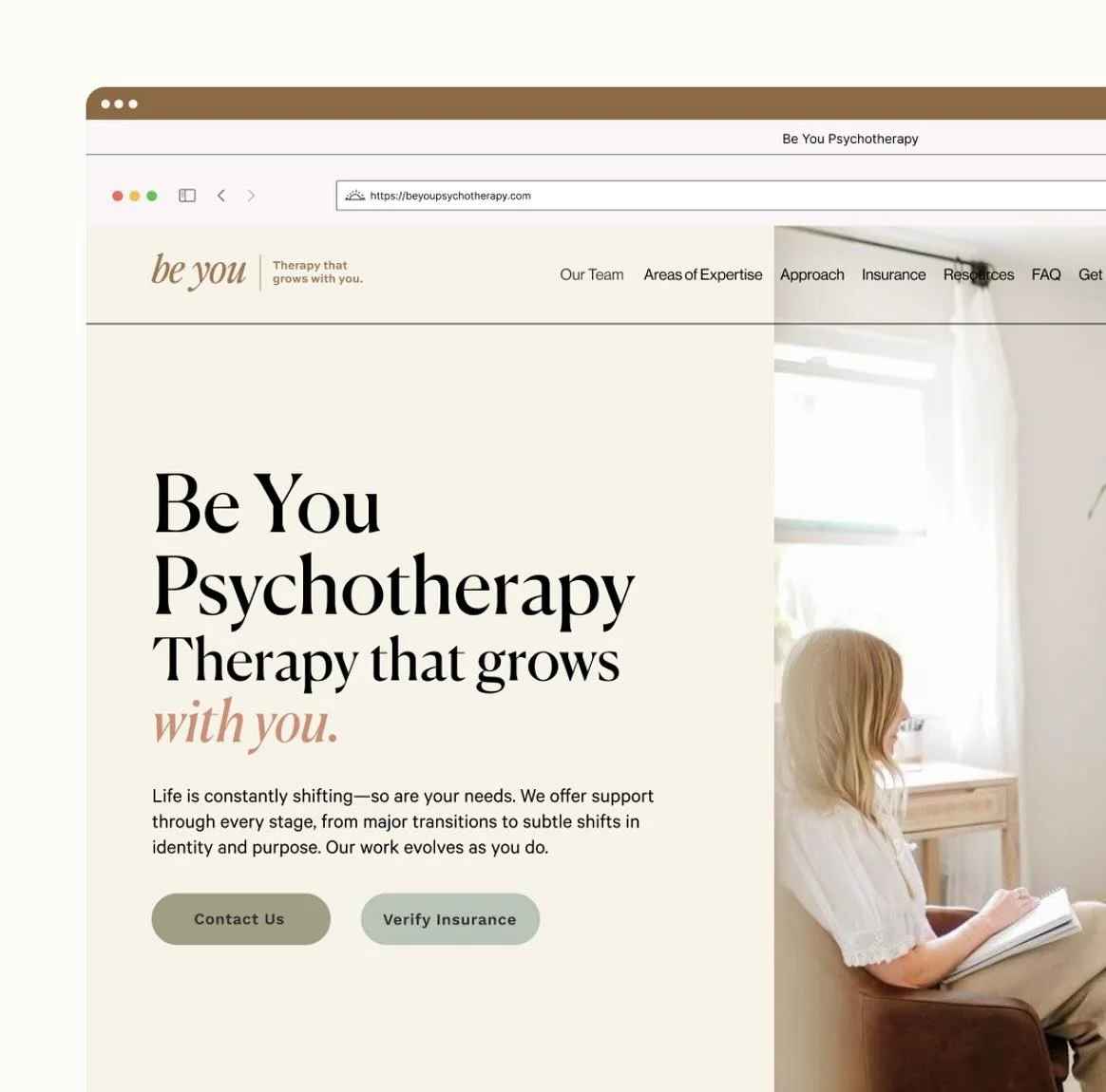We&rsquo;ve been keeping a little secret&hellip; and it&rsquo;s finally time to share!! ✨✨

Be You Psychotherapy has a brand-new look and a refreshed website. 

This update reflects the heart of our work &mdash; modern, warm, and thoughtfully designe