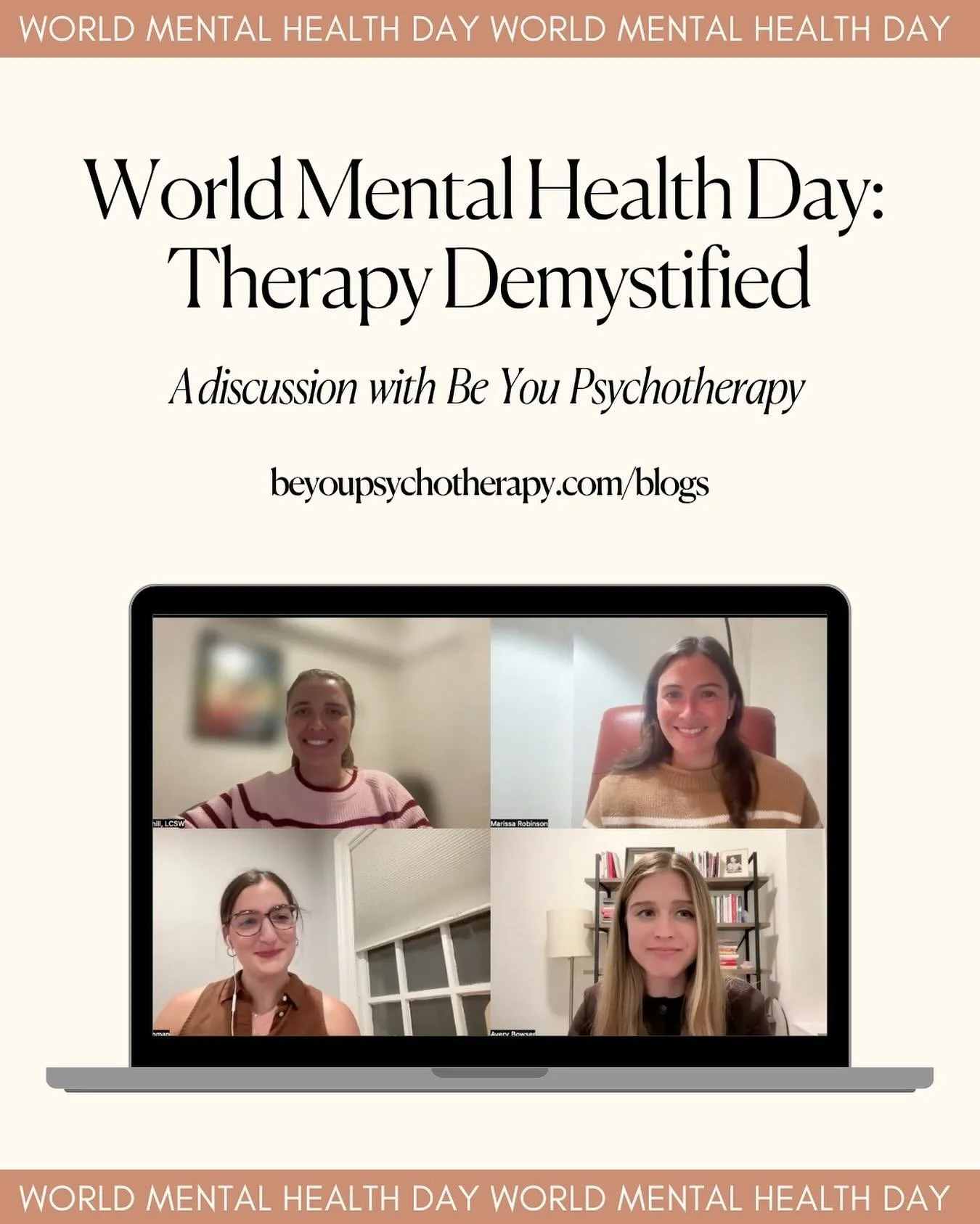 This World Mental Health Day, our team at Be You Psychotherapy sat down to demystify therapy, breaking down what really happens in the room, how the process works, and why therapy is about so much more than just talking about your problems.
Whether y