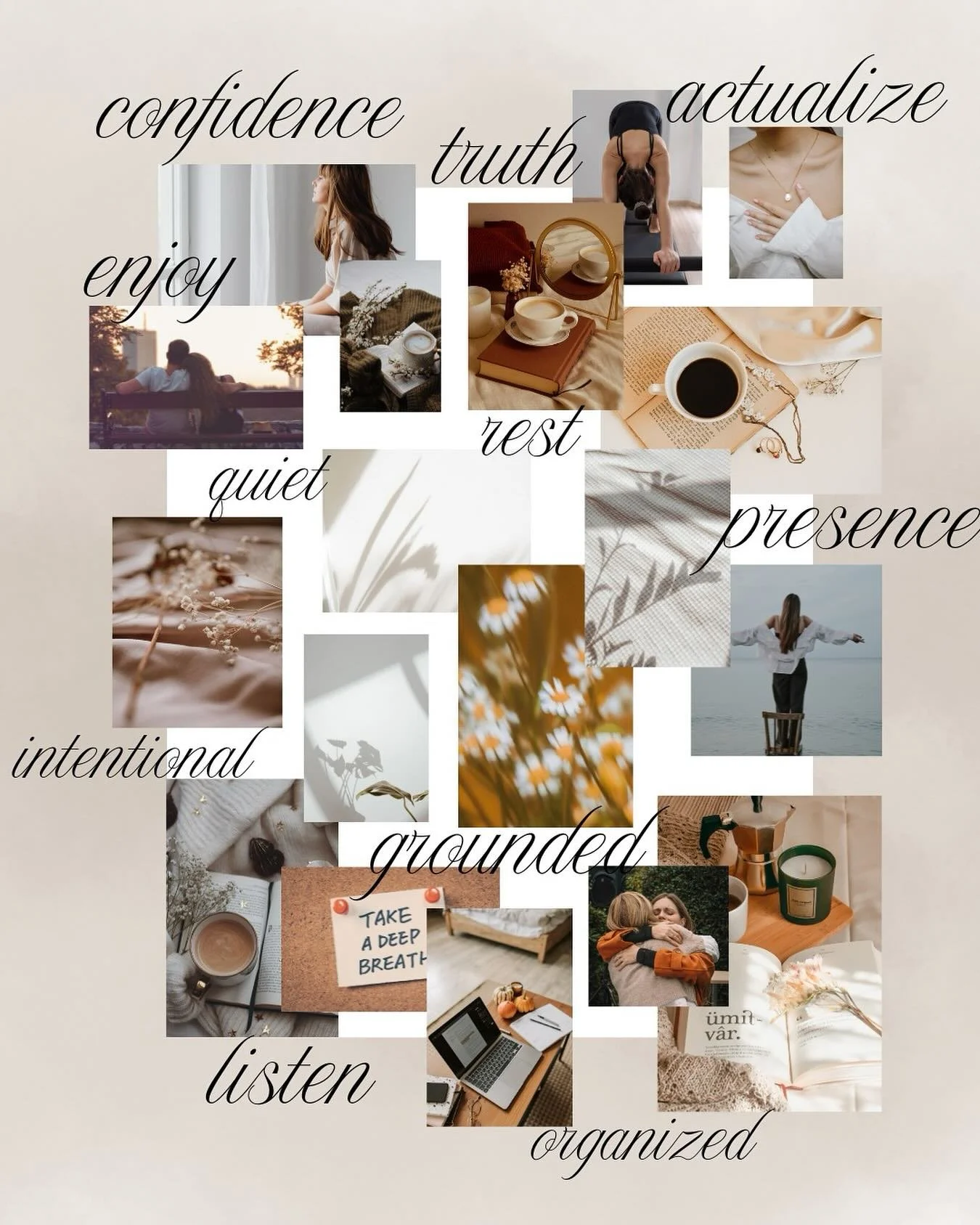 The Be You Vision Board curated by the psychotherapists at Be You Psychotherapy ✨what&rsquo;s on your 2026 vision board?