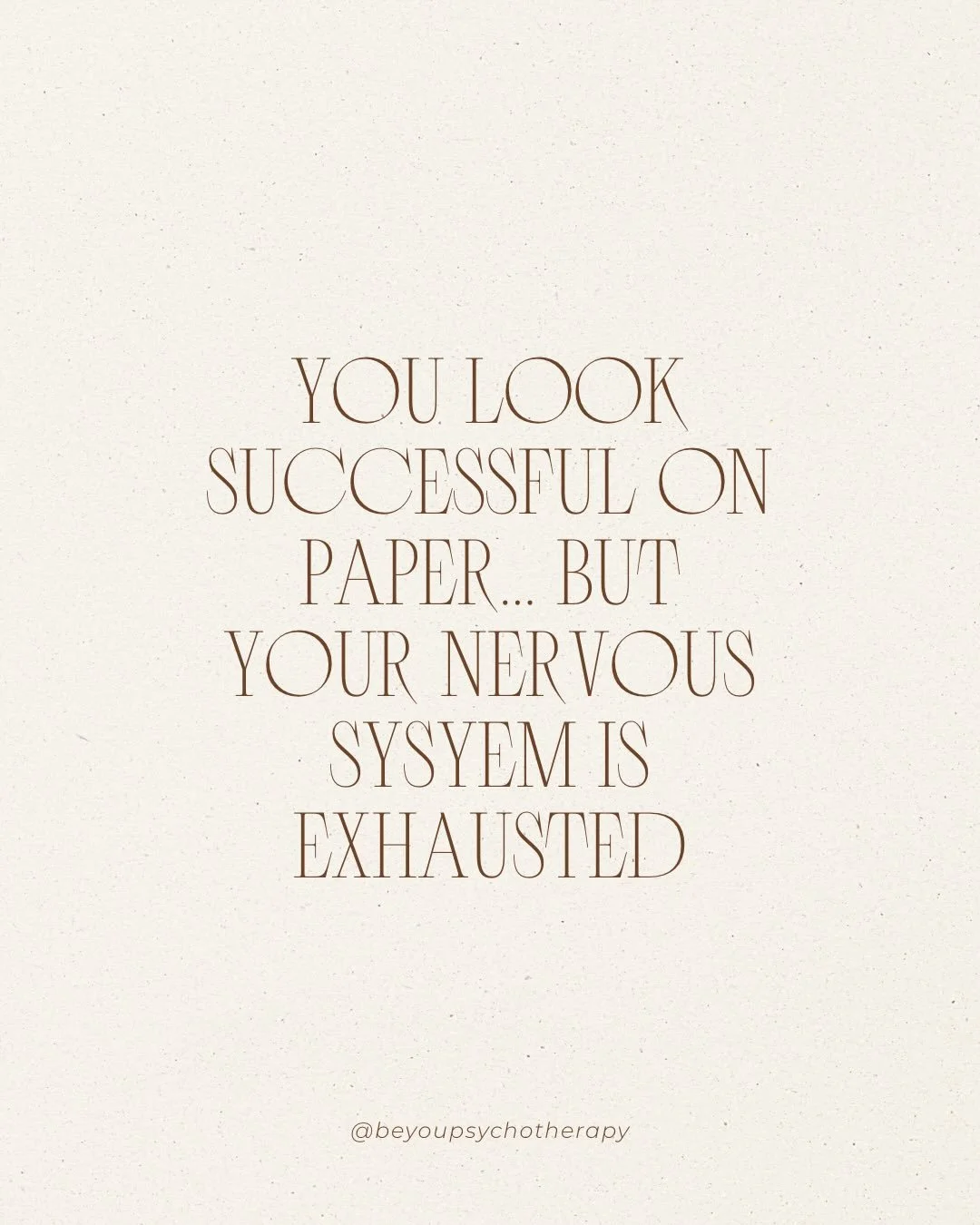 Therapy isn&rsquo;t only for times of crisis. Sometimes we need the most support while seemingly thriving. Learn more at beyoupsychotherapy.com