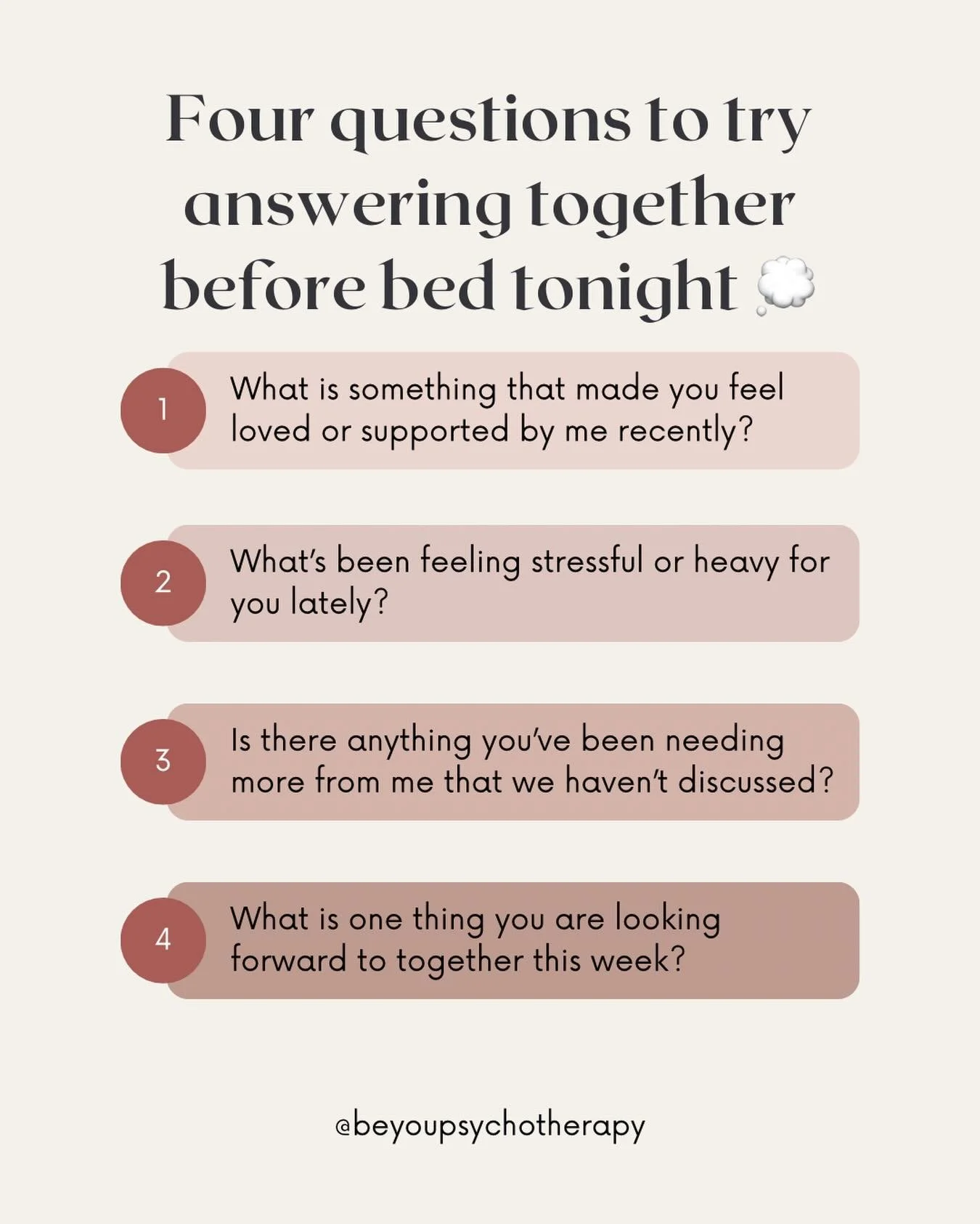 Small conversations build emotional connection over time 🤍
