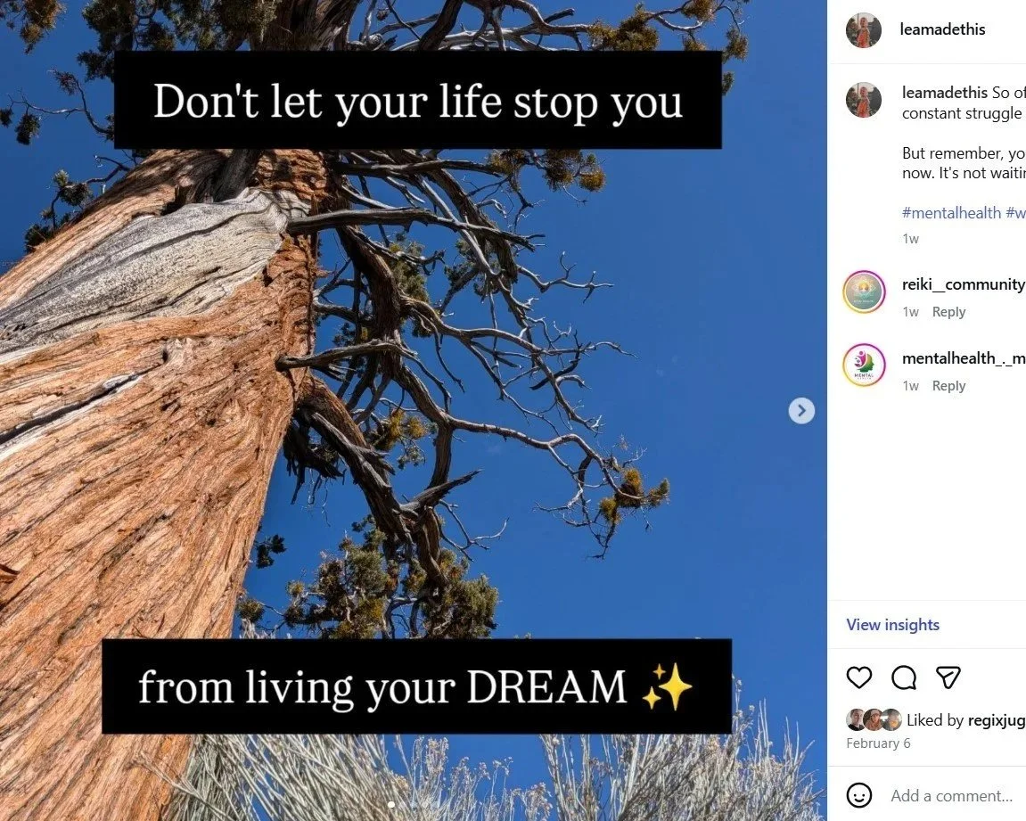 life isn’t waiting.