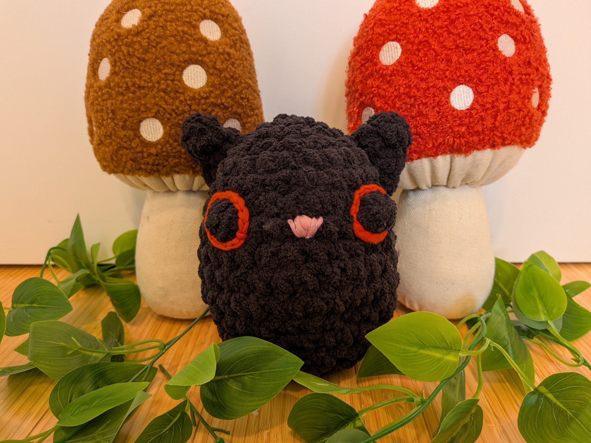 void cat crocheted stuffy