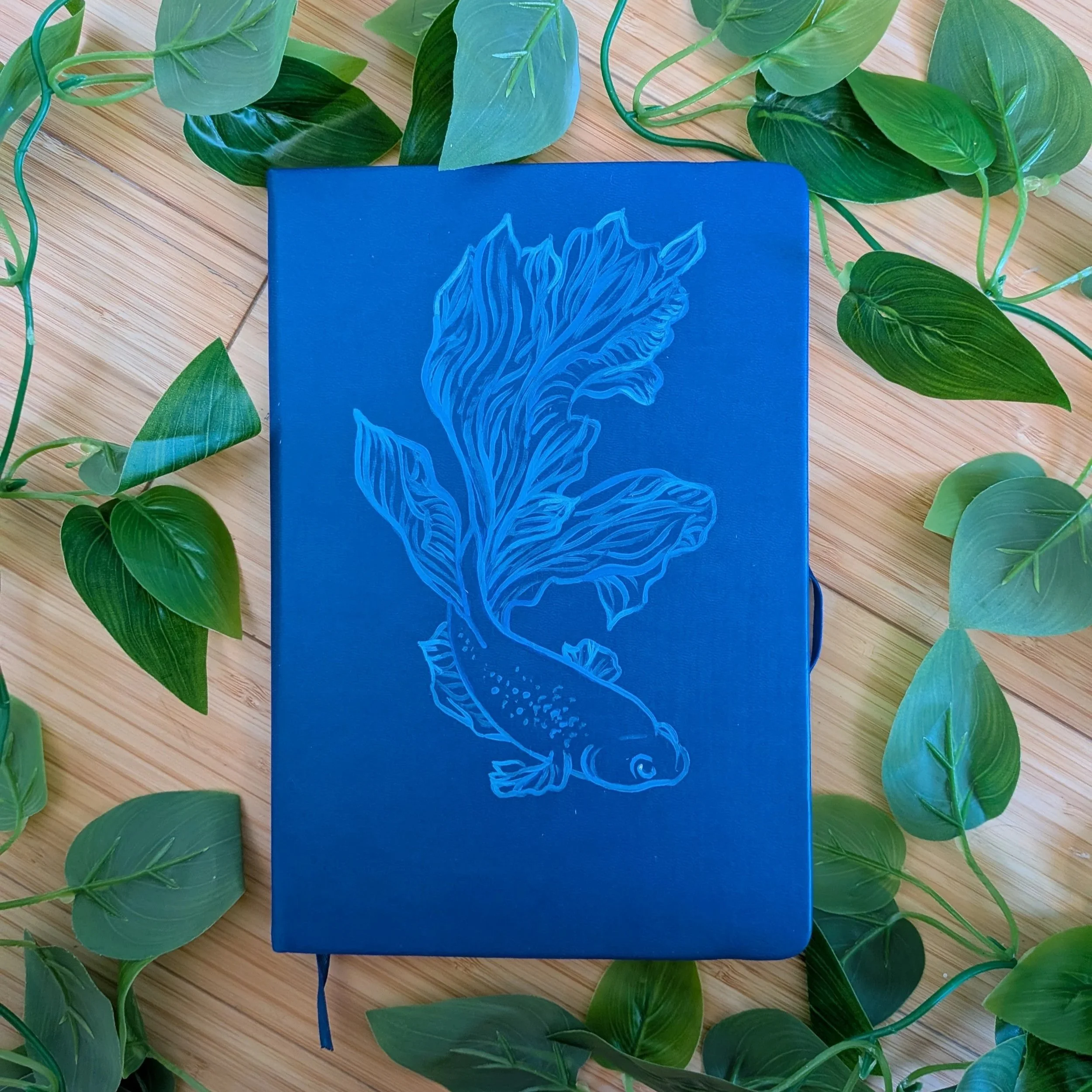handpainted betta journal