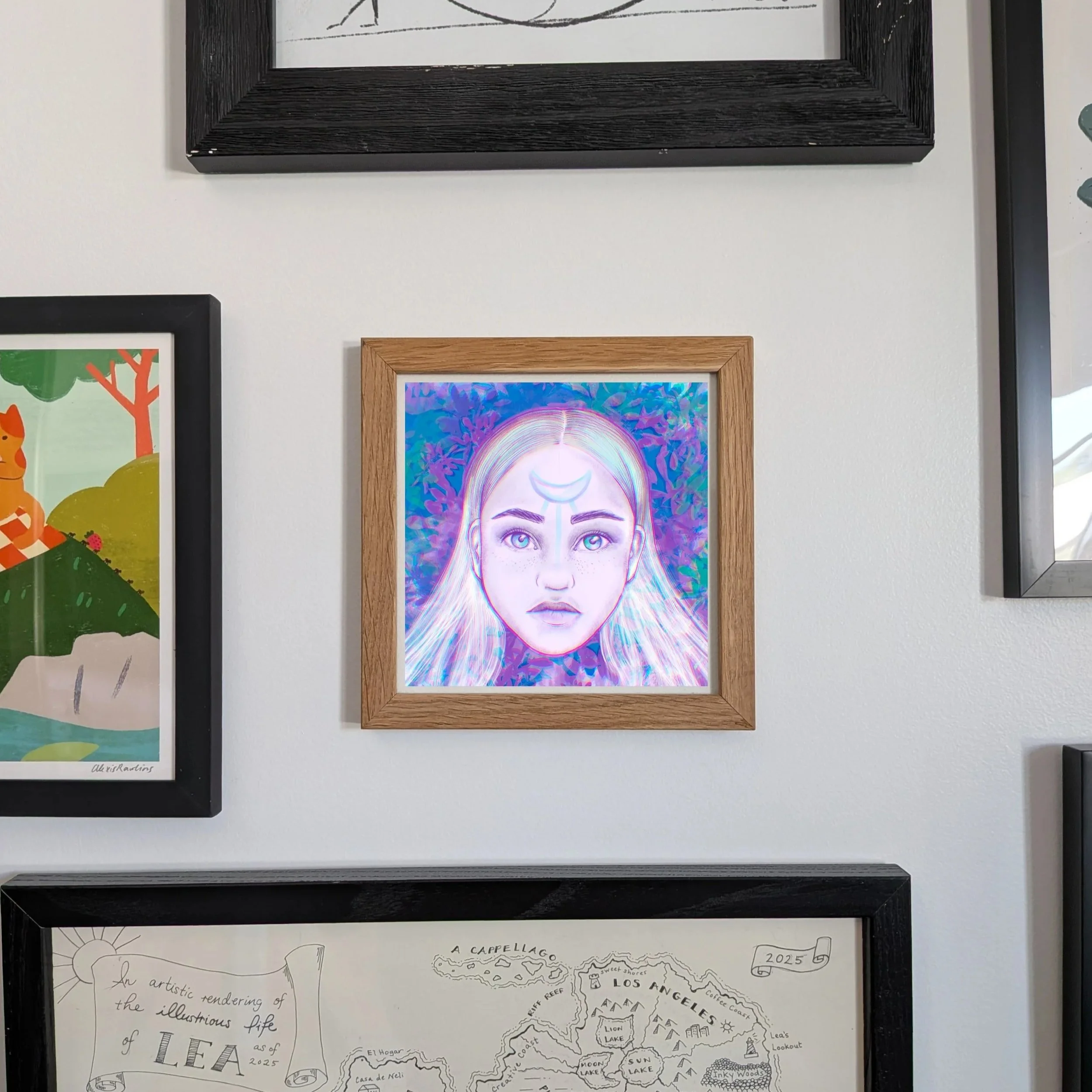 psychedelic beauty print