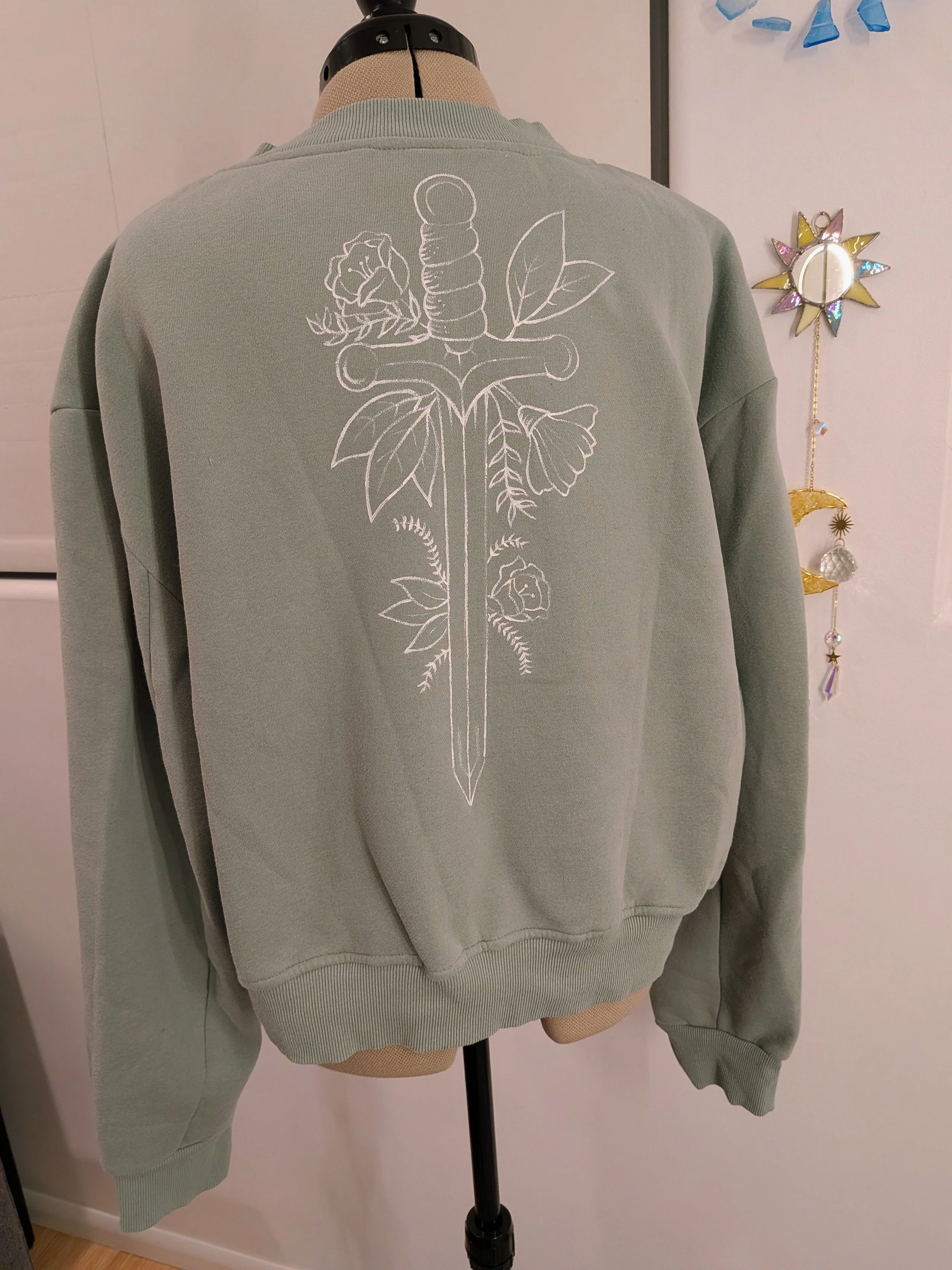 daggers and roses crewneck