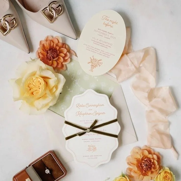 Portugal wedding, wedding stationery, Molde Design Weddings, creating elegant and bespoke stationery for destination weddings