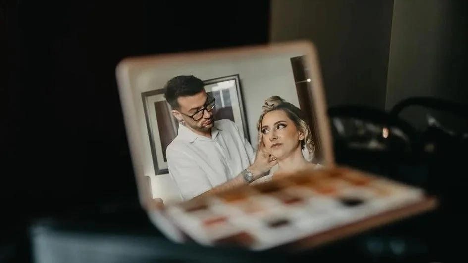 Portugal wedding, hair and makeup artist, José Félix Beauty, creating elegant and flawless bridal looks for destination weddings