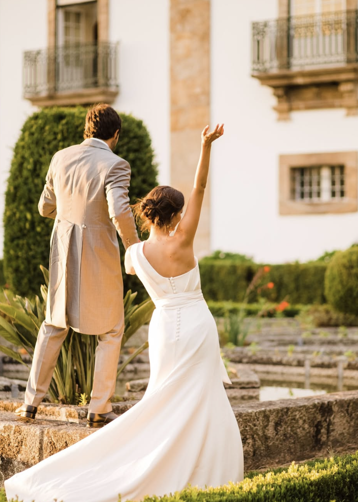 Portugal wedding, wedding stylist, Nuno Baltazar, creating elegant and bespoke bridal fashion for destination weddings