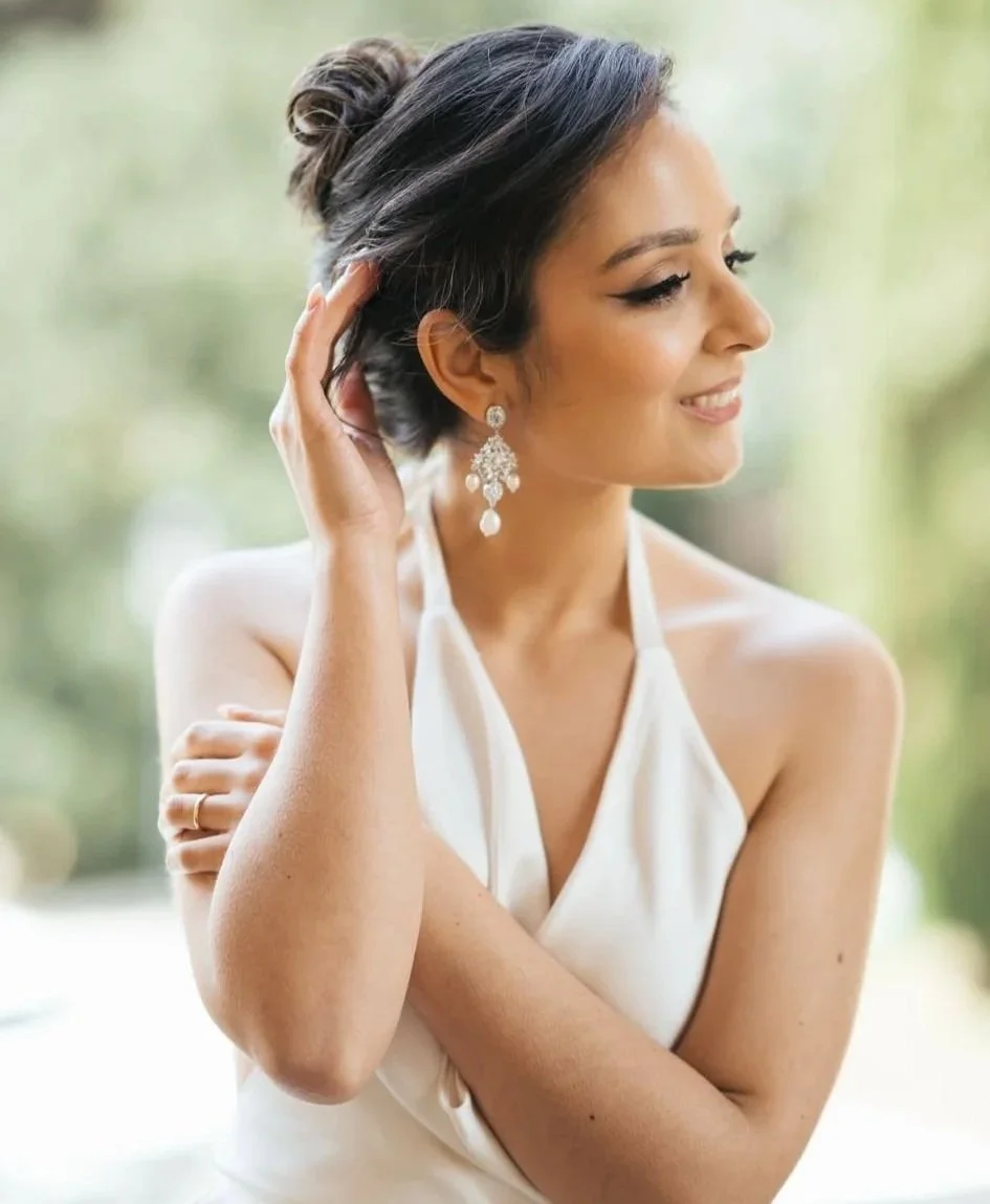 Portugal wedding, hair and makeup artist, José Félix Beauty, creating elegant and flawless bridal looks for destination weddings