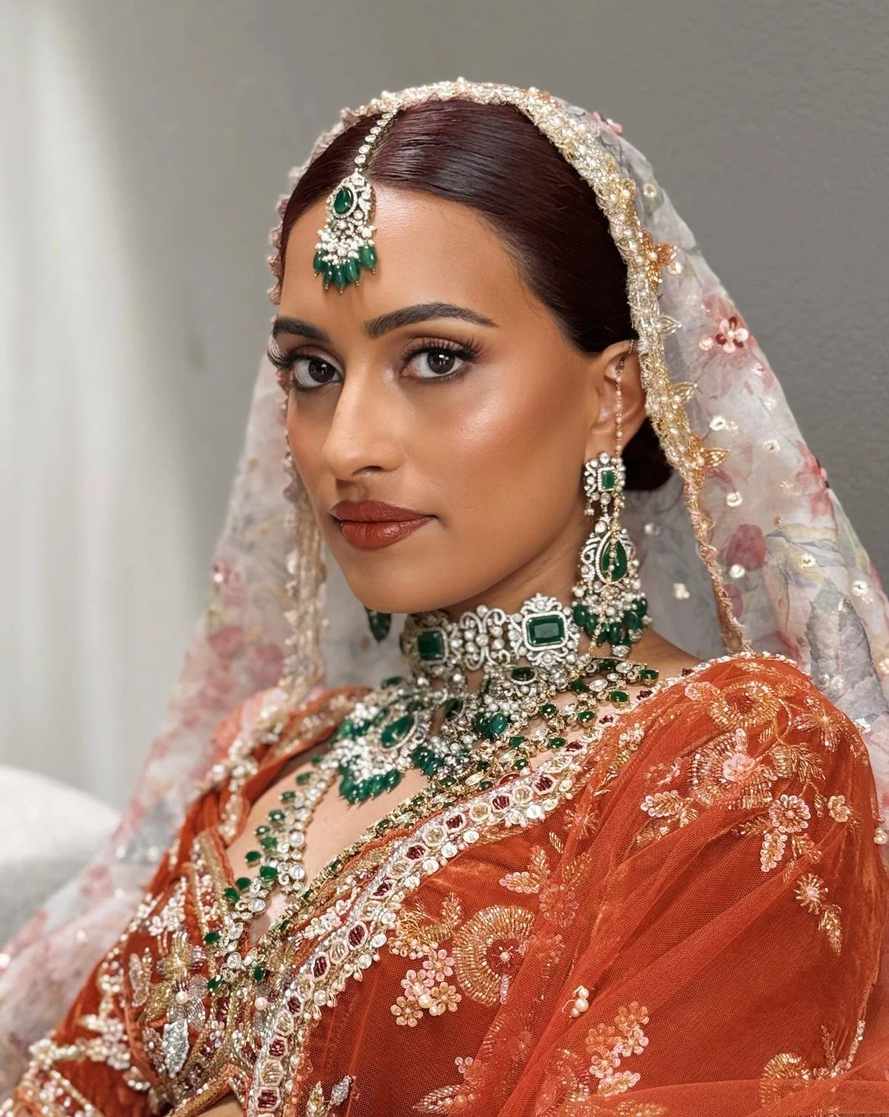 Indian bride Hair and Makeup by Jennifer makeup land