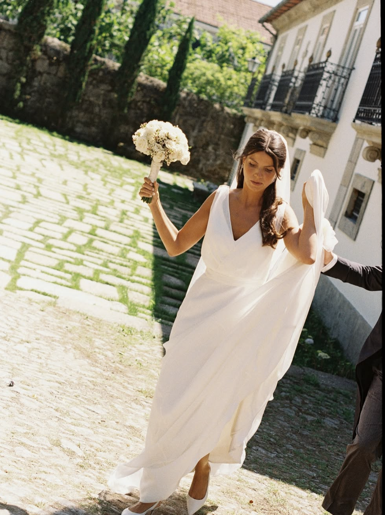 Portugal wedding, wedding stylist, Nuno Baltazar, creating elegant and bespoke bridal fashion for destination weddings