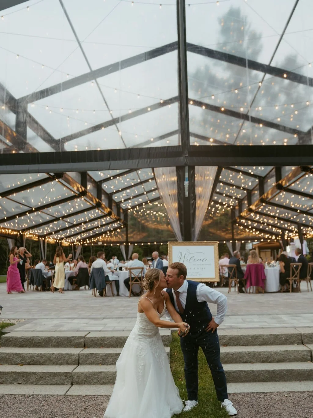 Katie and Ryan hosted an unforgettable celebration in the heart of our Lake Placid summer&hellip; watching this fun crew eat, drink, dance, and get rowdy with hockey sticks made this wedding a 10/10! Loved every second of this one 🍾🥂

Planning: @va