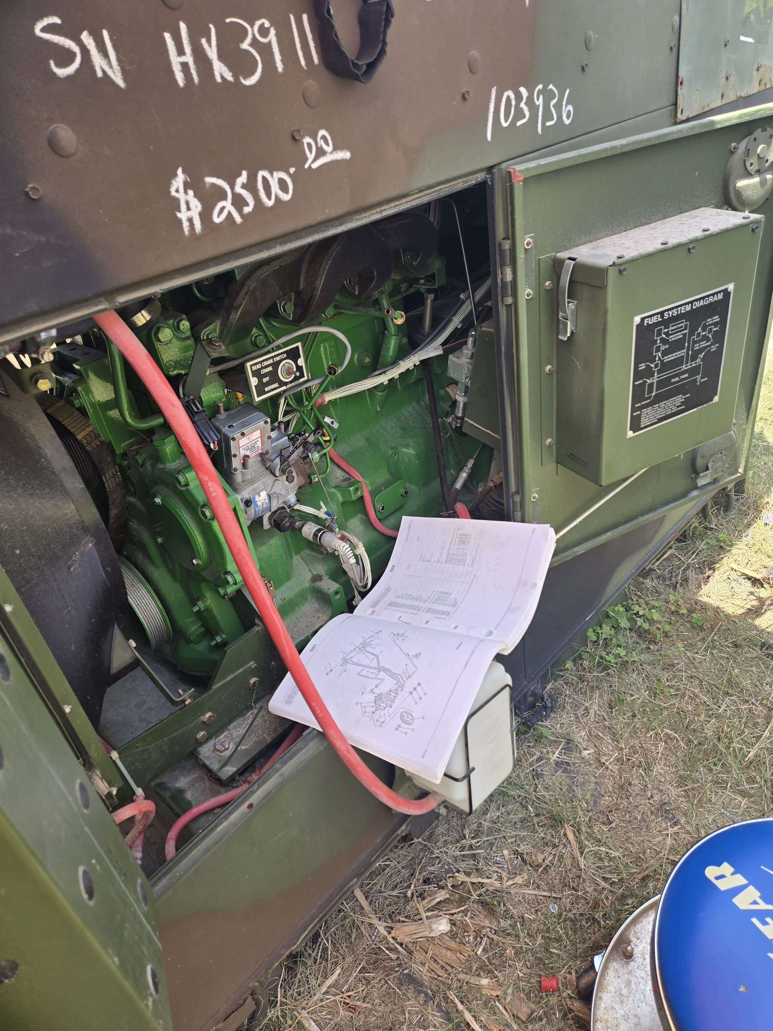 Military Generator being put back together