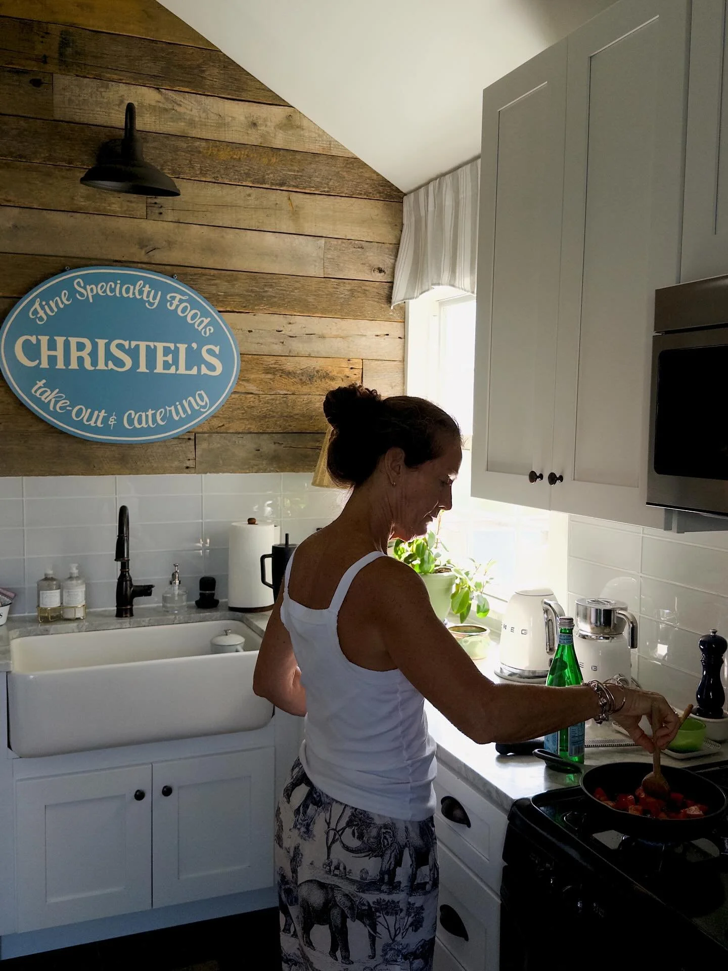 For those of you wondering how I chose my business name - Christel&rsquo;s (pronounced like crystal 🔮) was my late Grandmother&rsquo;s name. 

She had a gourmet catering business in Manhattan, and here is my mom cooking next to the antique sign that