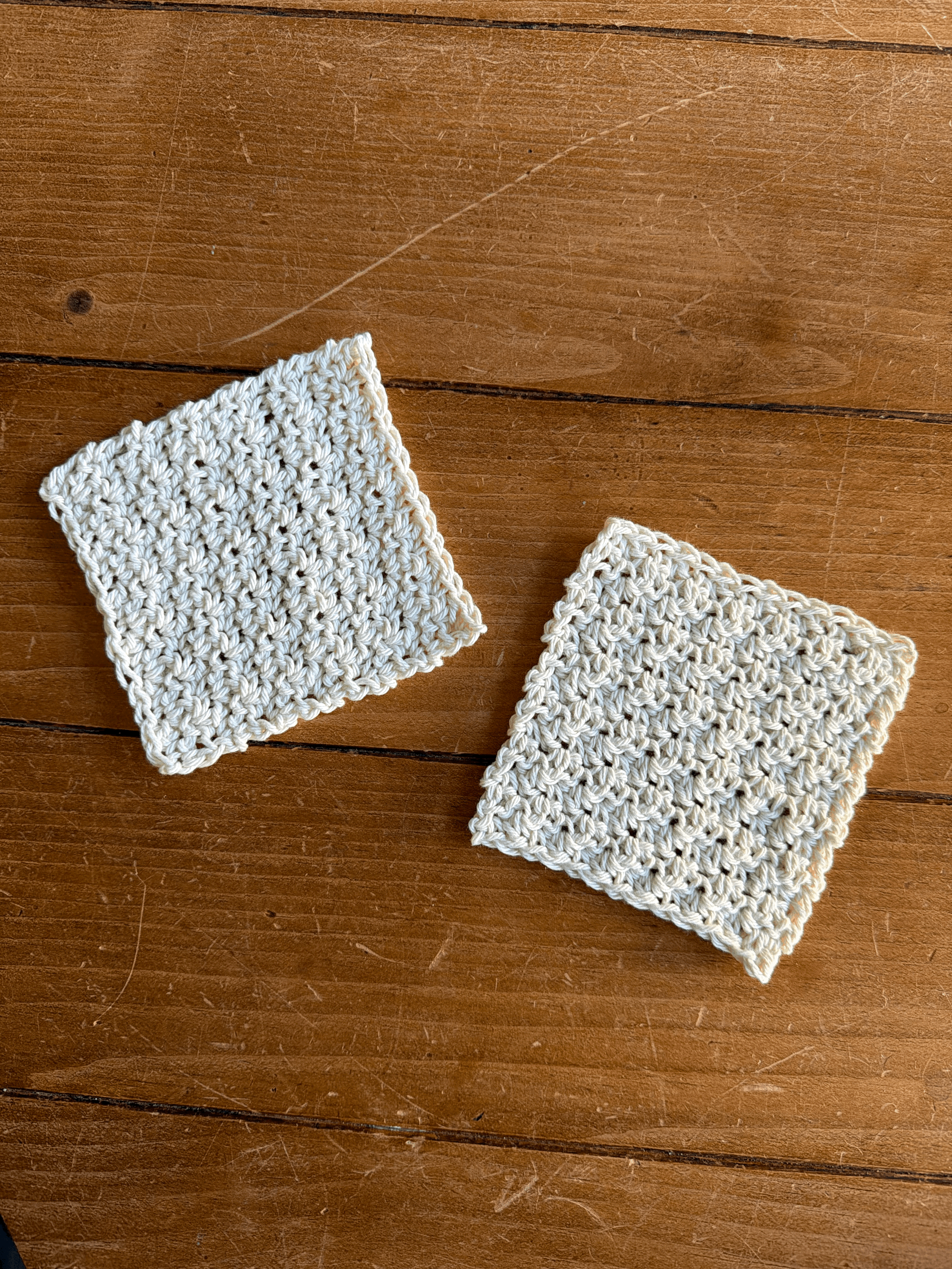 Lemon Peel Stitch Coasters