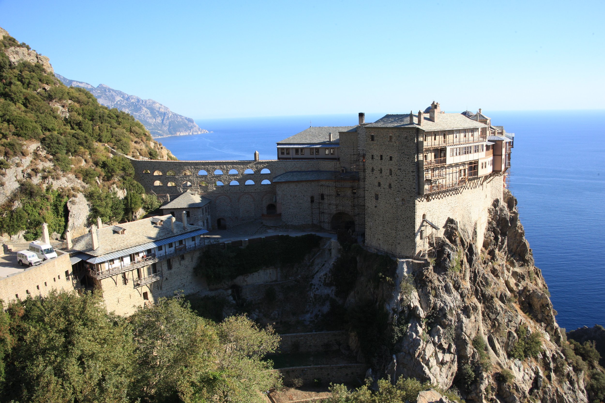 Monastery on Mt Athos Greece