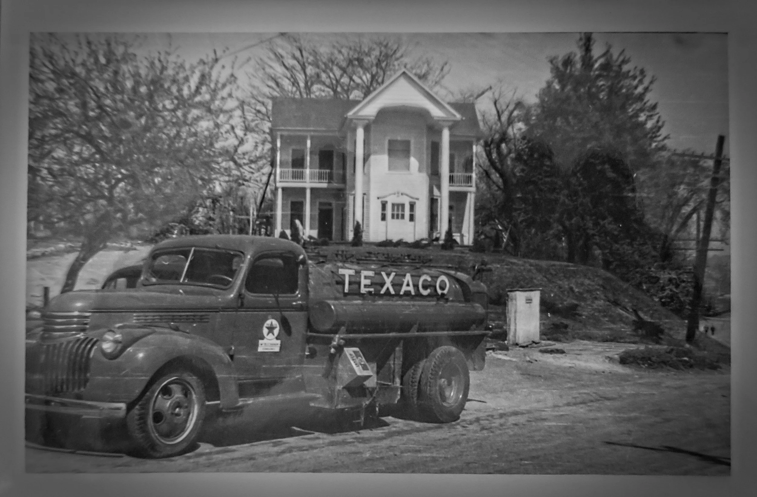 Texaco dealer and gas station
