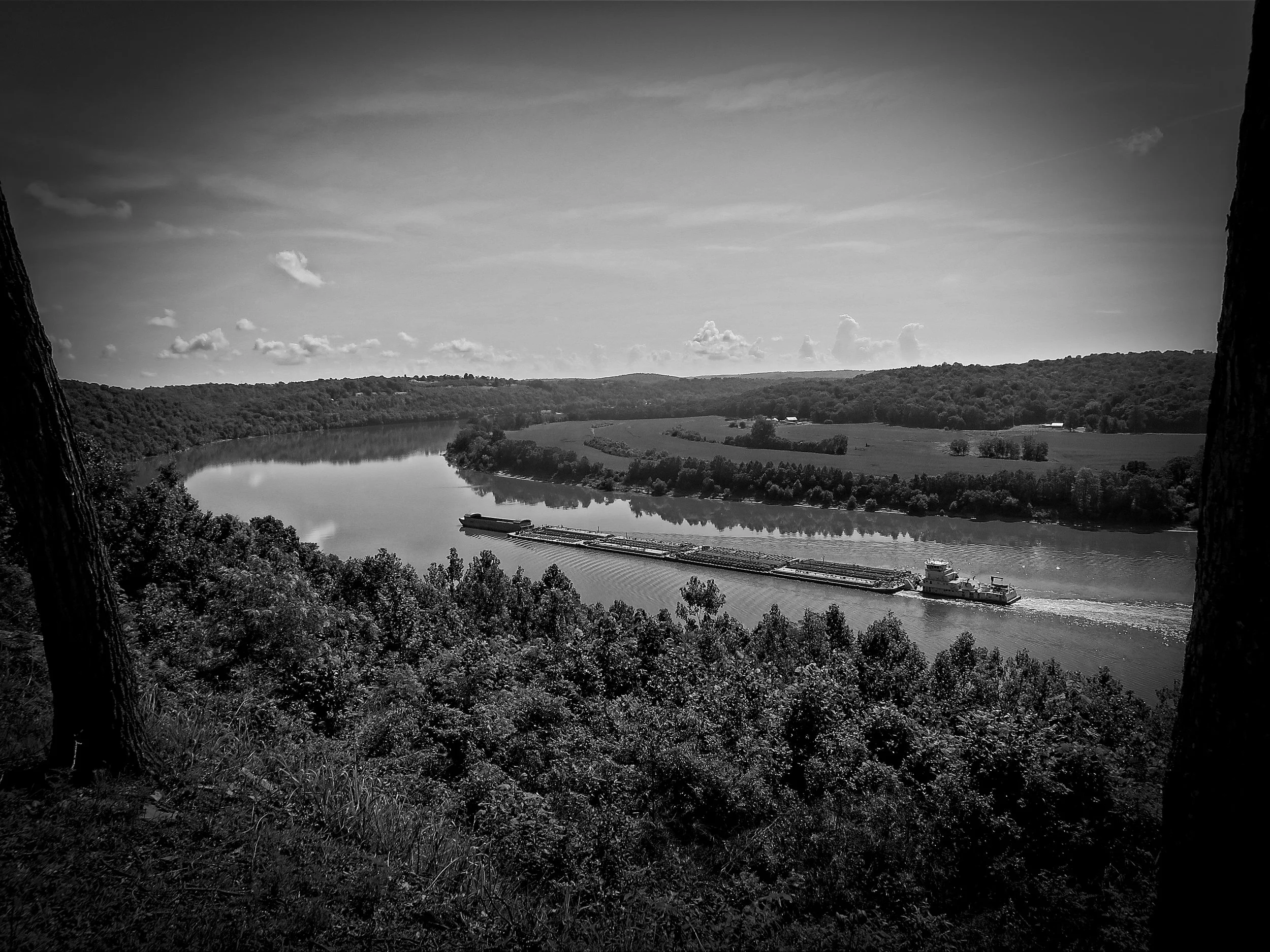 View of the Ohio River from Fredonia