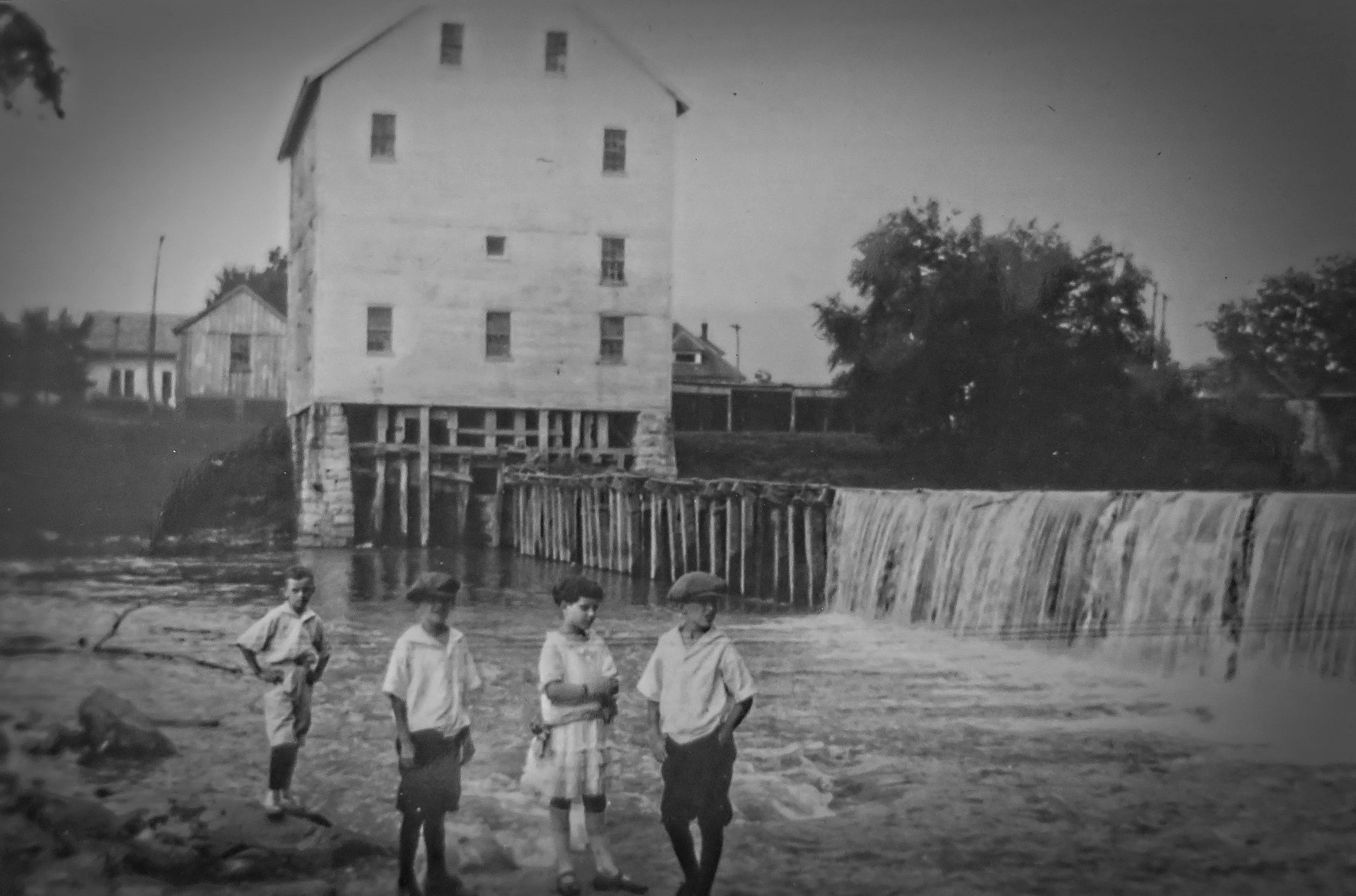 The old mill and water falls
