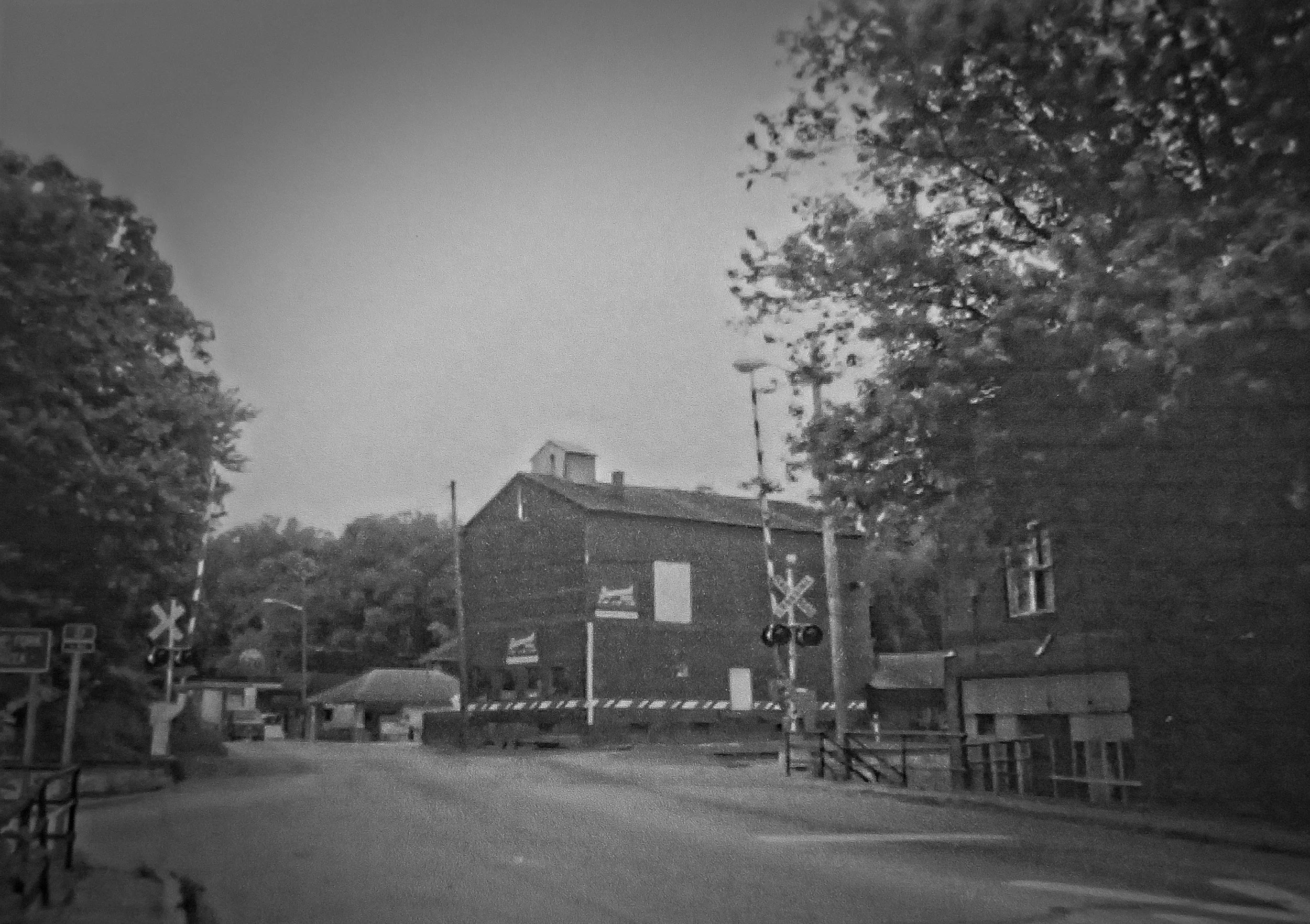 The Old Feed Mill across the RR tracks