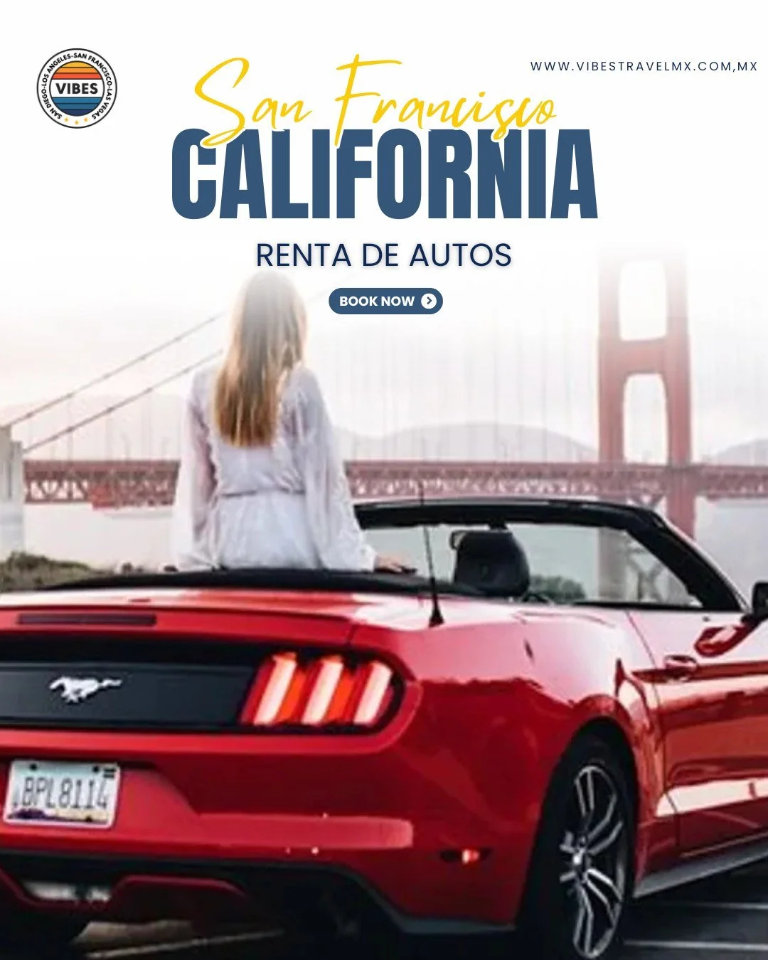 Explora San Francisco a tu ritmo
Renta un auto y descubre cada rinc&oacute;n de la ciudad sin depender del transporte p&uacute;blico.
Conduce por el ic&oacute;nico Golden Gate Bridge, visita Lombard Street, Pier 39 y avent&uacute;rate hasta Napa Vall