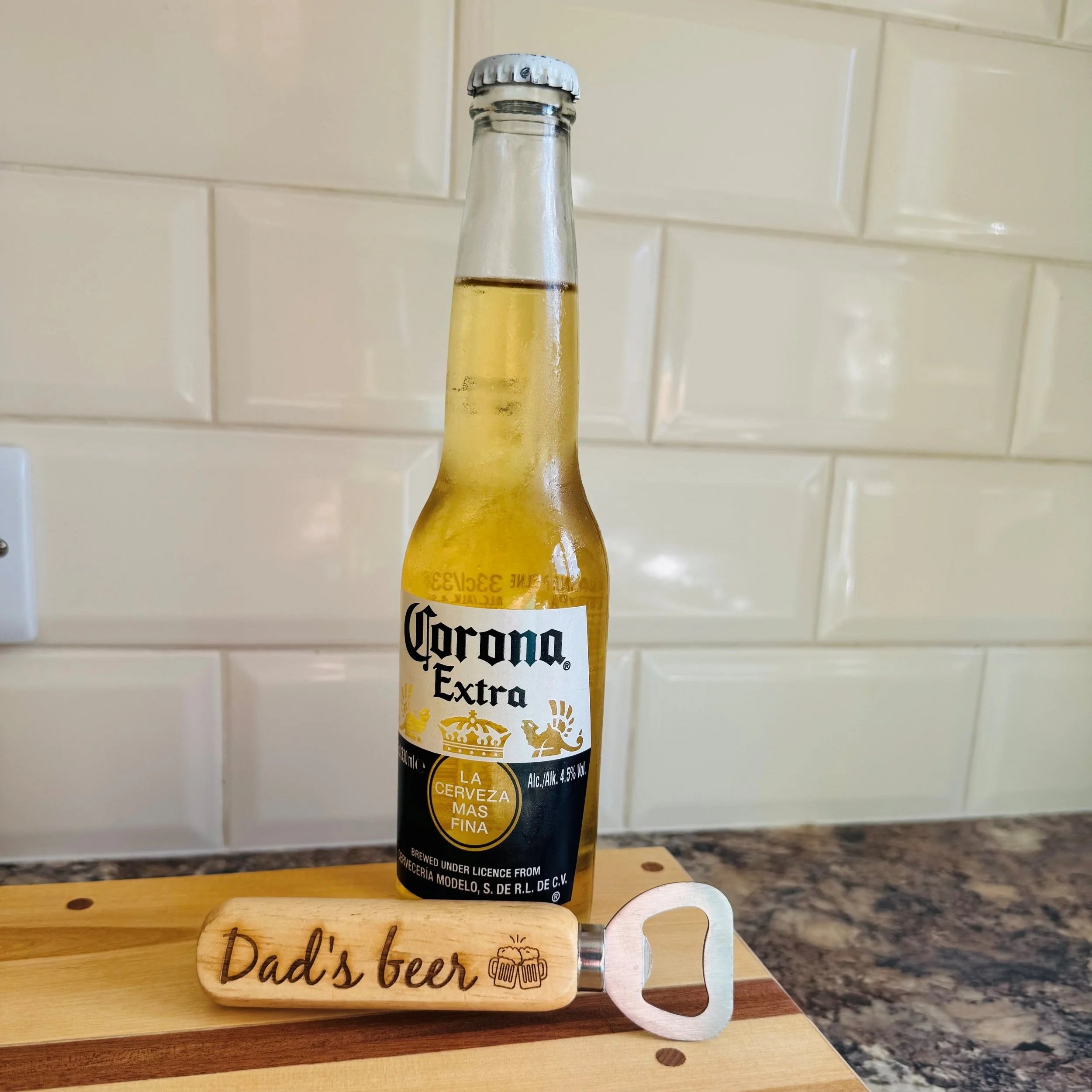 Custom Engraved Wooden Bottle Opener