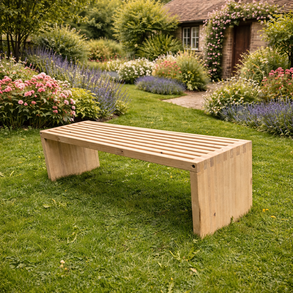 Hardwood bench