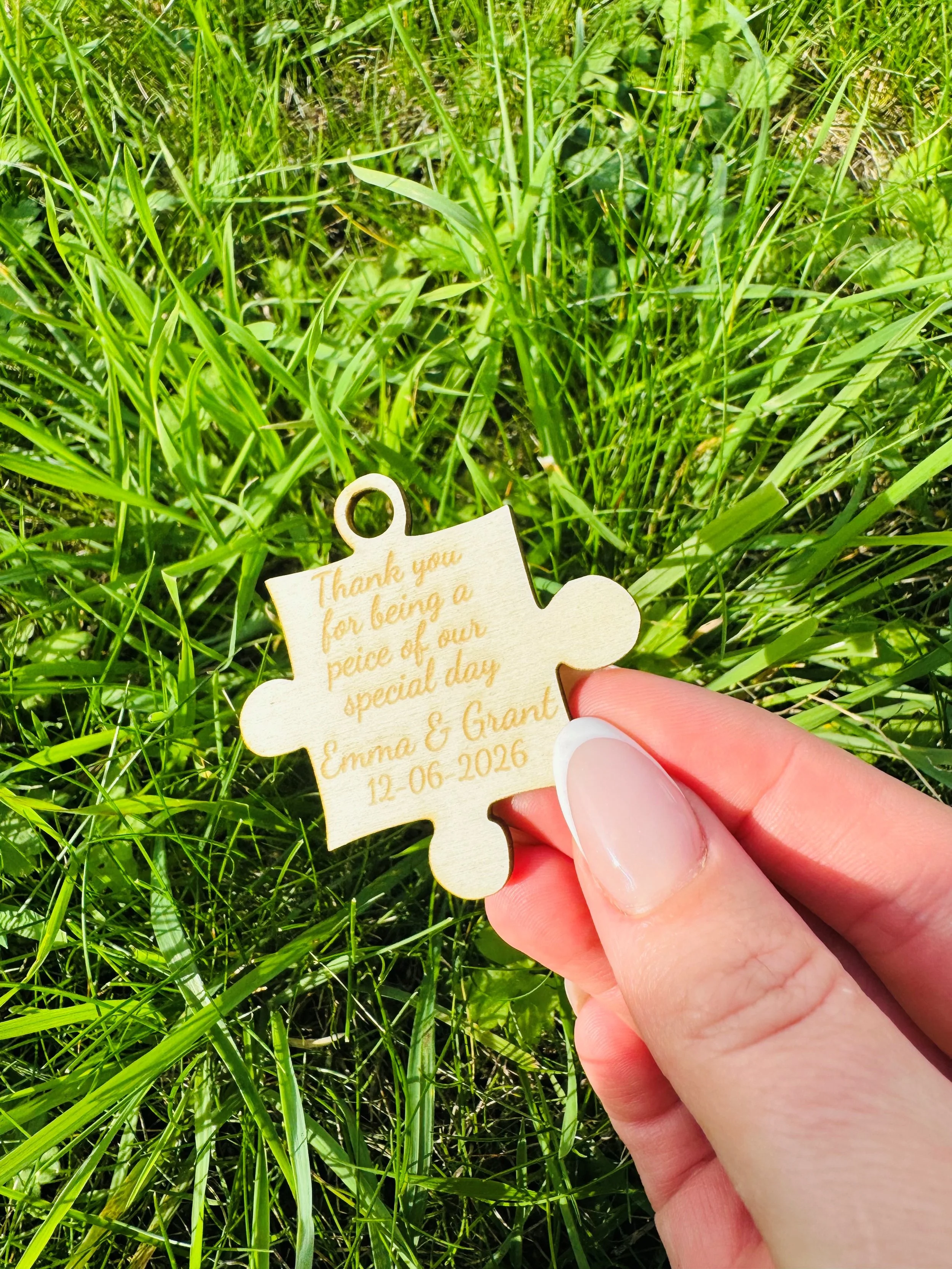 Personalised Wedding Memento Puzzle Piece (10)
