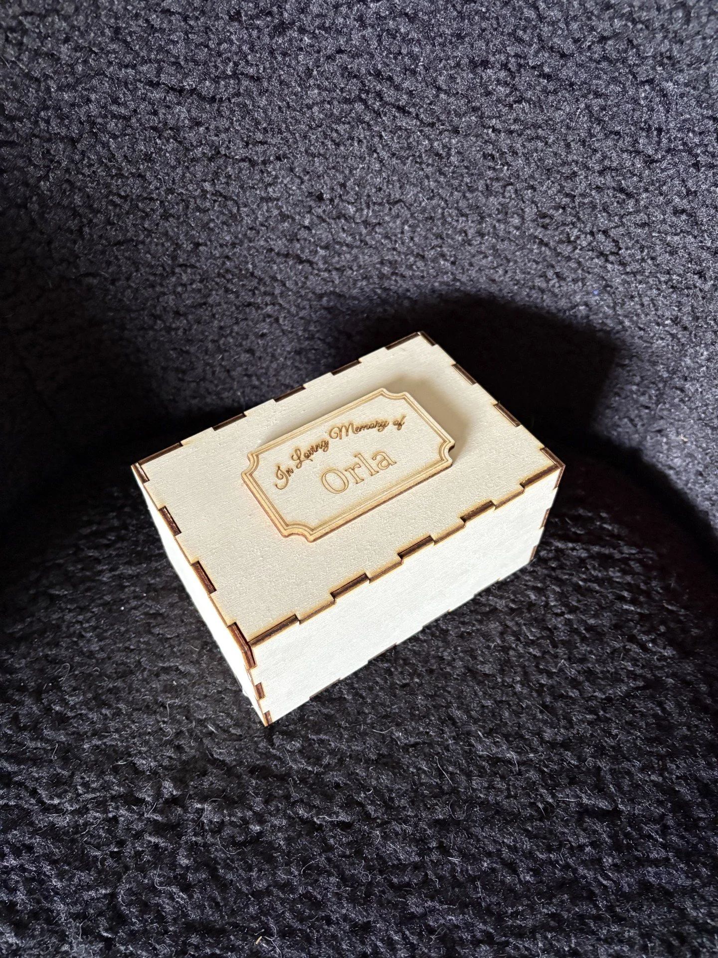 Personalised Memorial Box | Custom Wooden Keepsake — Chopsticks (North ...