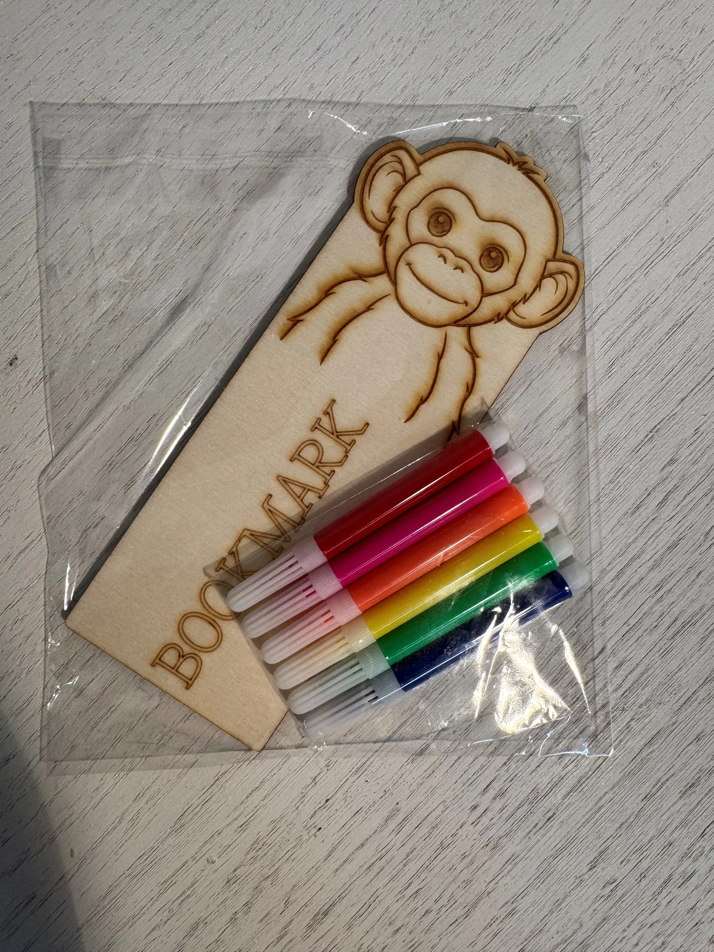 Colour-Your-Own Wooden Bookmark