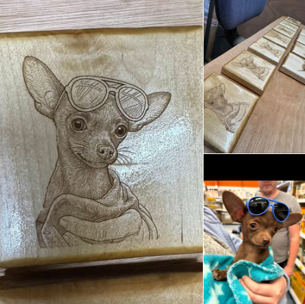 Personalised Hardwood Coasters (set of 4)