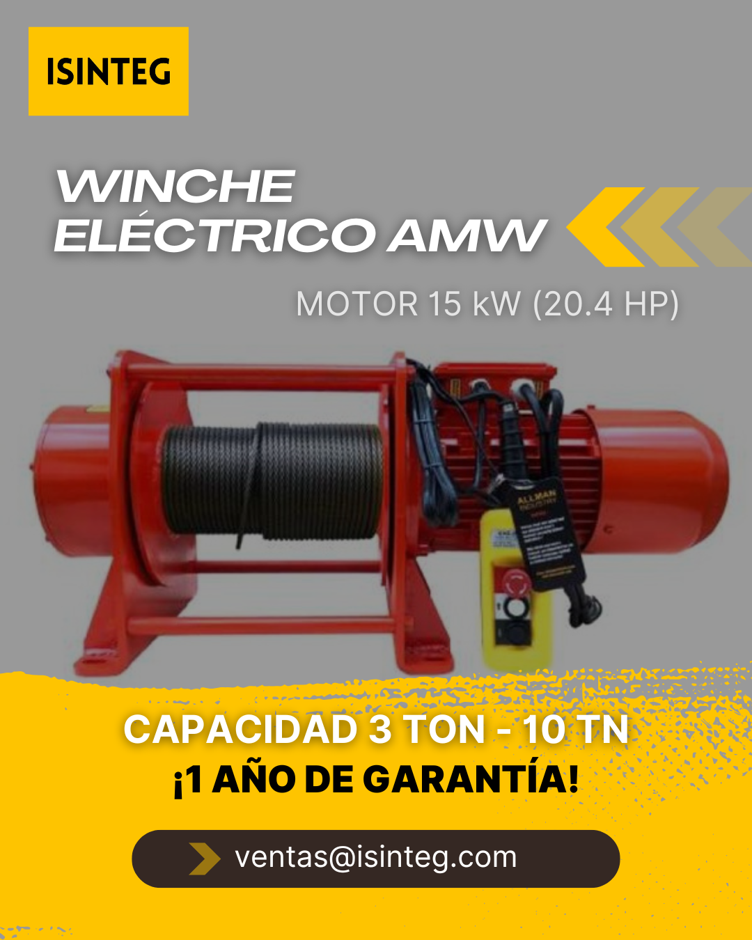 WINCHE ELÉCTRICO AMW