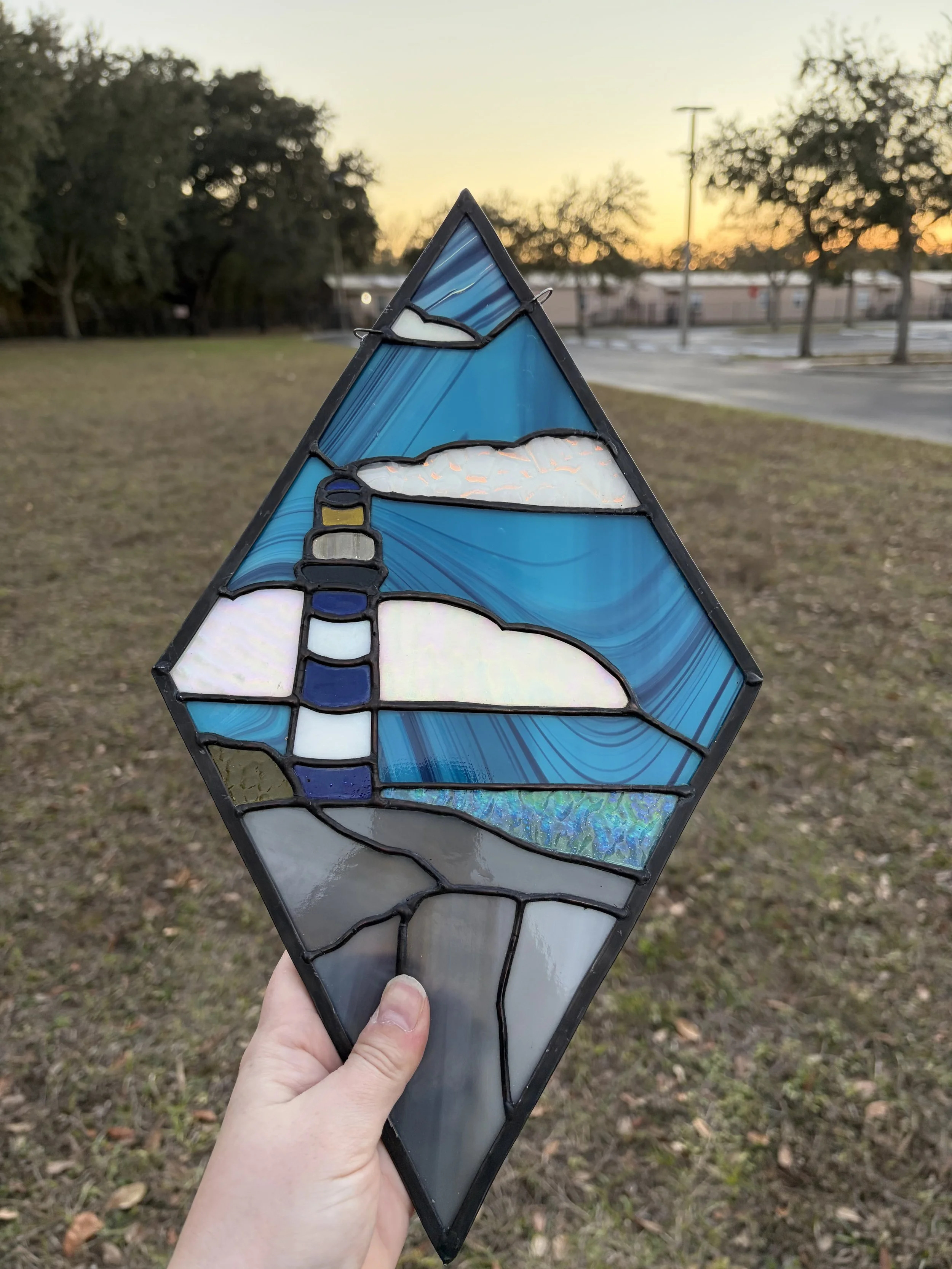 Midnight Lighthouse Panel