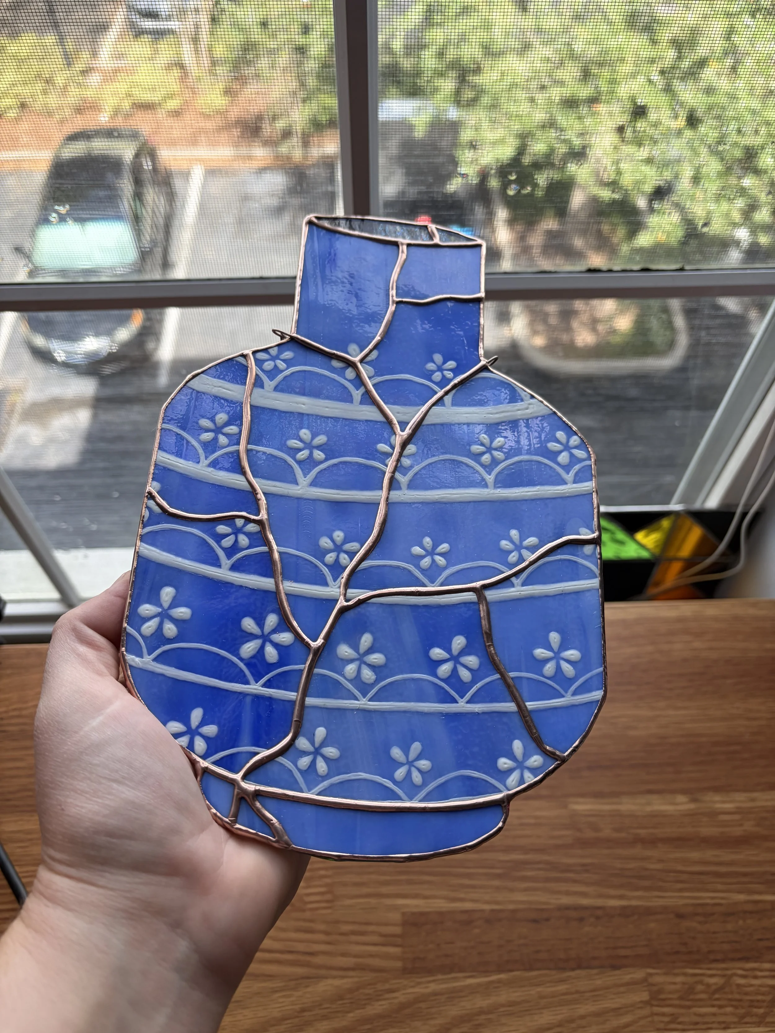 Handpainted Pot Panel