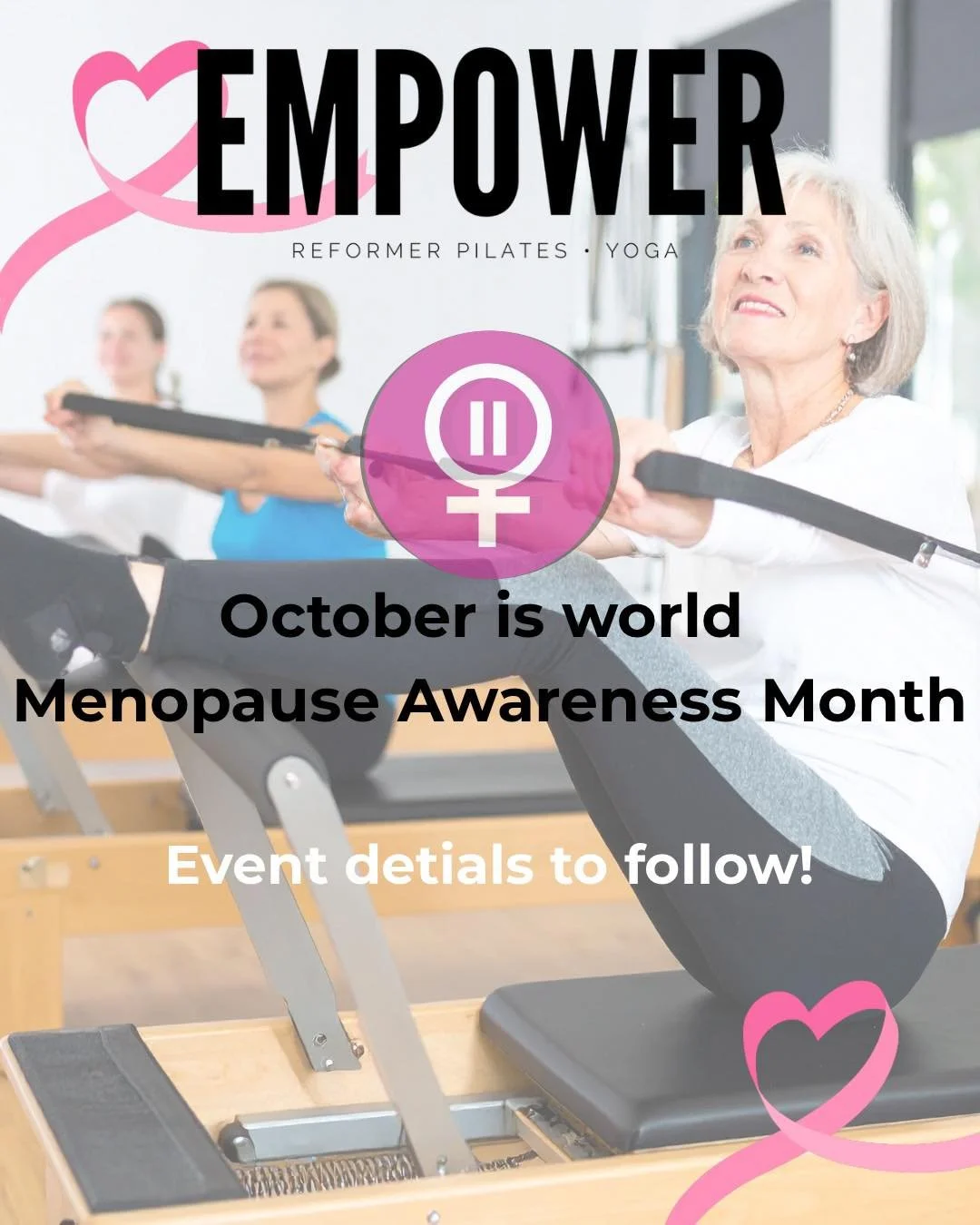 October is Menopause Awareness Month 💜 and we&rsquo;re here to shine a light on the support every woman deserves during this stage of life.

Reformer Pilates is an incredible tool for women going through perimenopause and menopause because it helps 