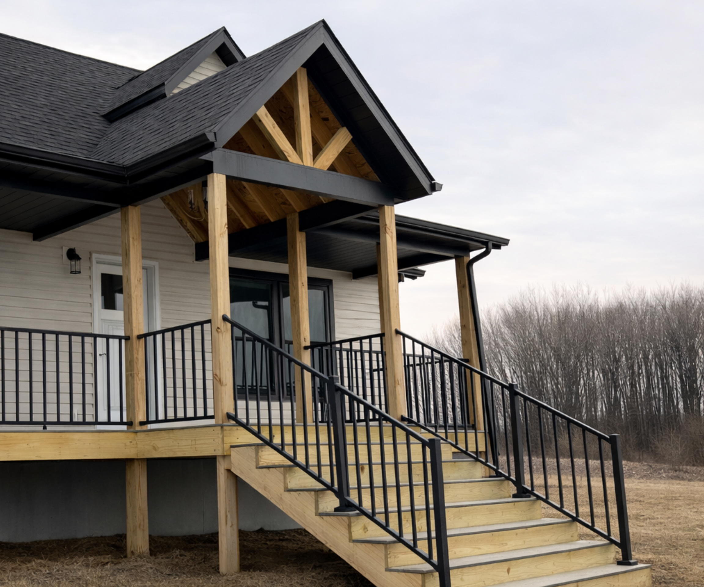 G2 Modular Home with a large porch
