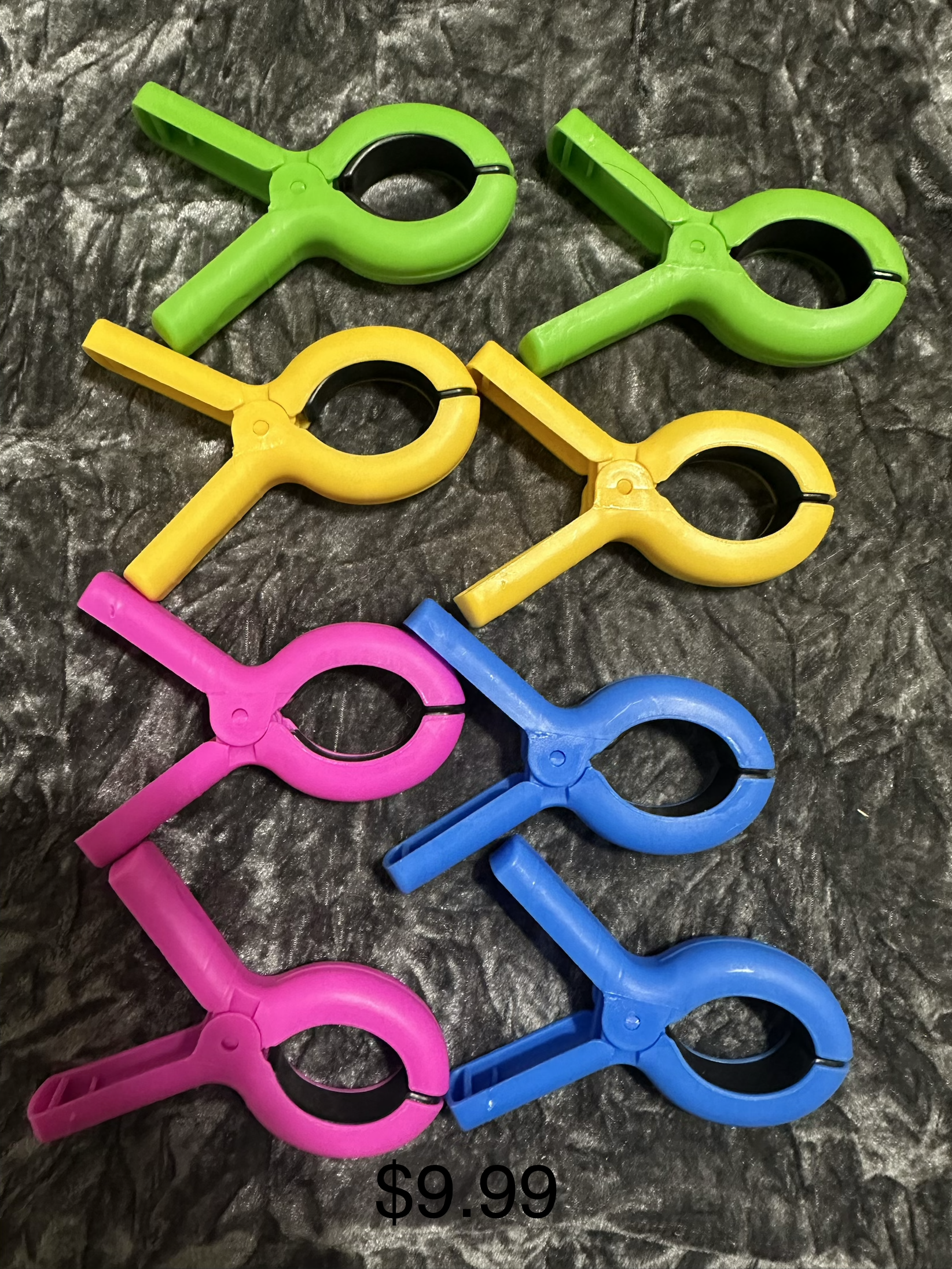 Essential Towel Clips - Multi Color Set of 8
