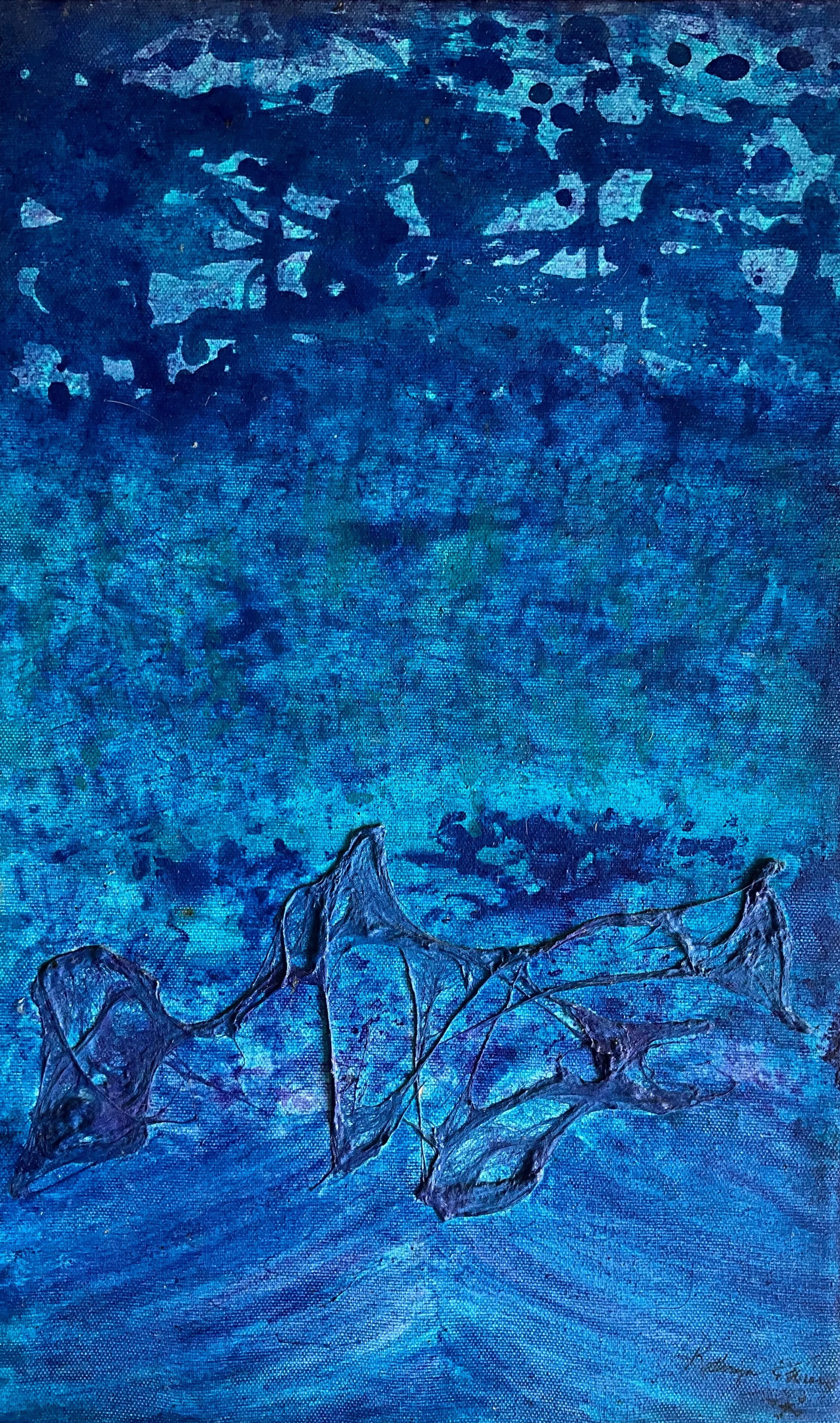 Agung Blue Print by Kathryn Wiese