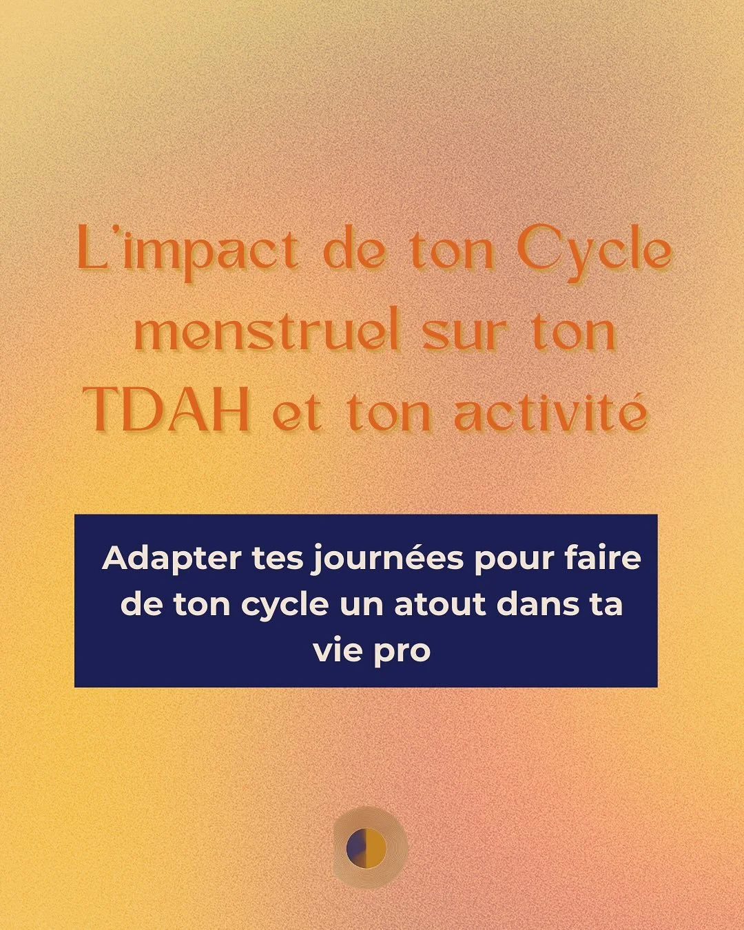 ☀️ Et si ton &eacute;nergie d&rsquo;entrepreneure n&rsquo;&eacute;tait pas &ldquo;irr&eacute;guli&egrave;re&rdquo; mais cyclique ?  Quand on est femme notre cycle hormonal + notre cerveau TDAH influencent notre focus, notre cr&eacute;ativit&eacute; e