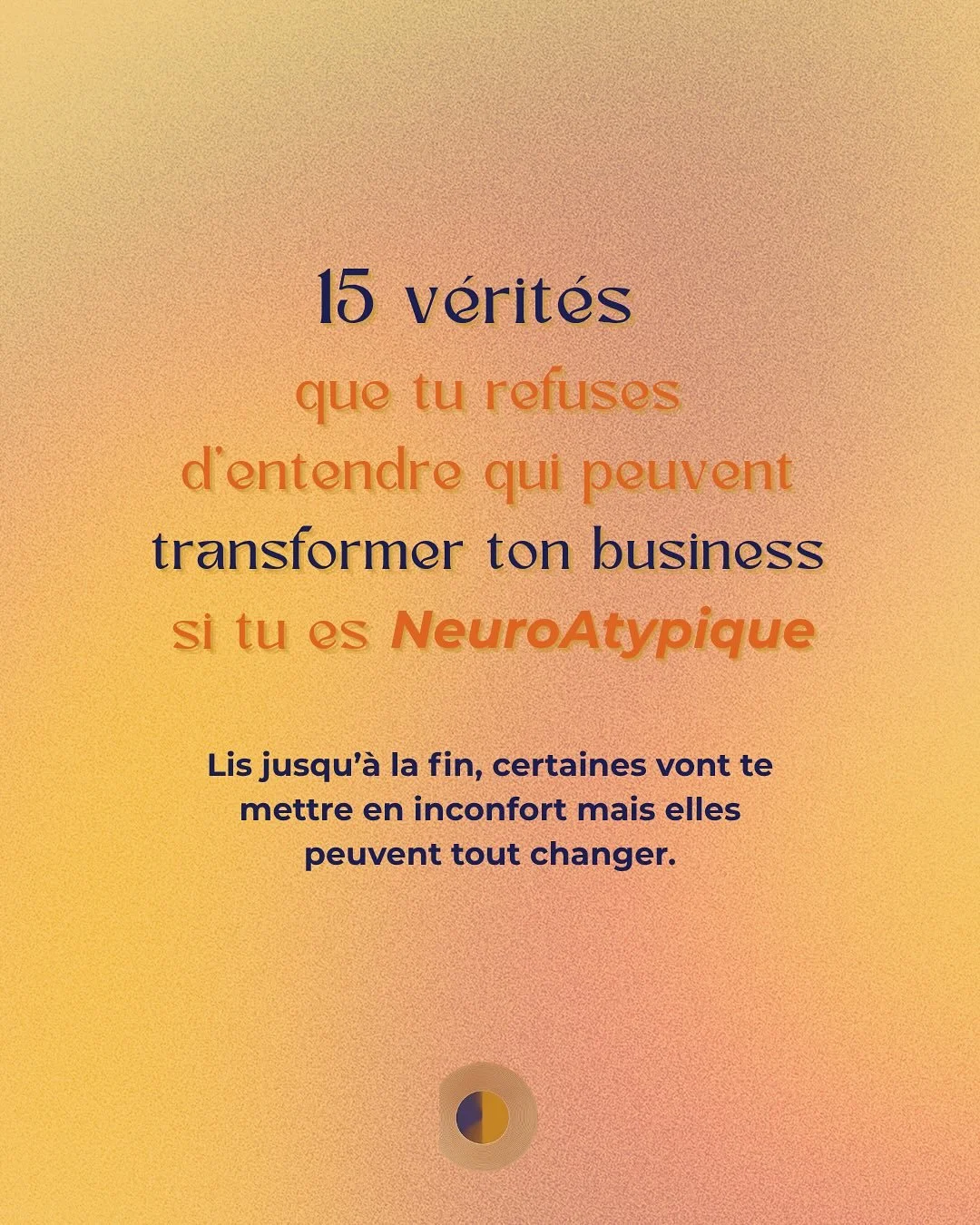 Tu ne manques pas de motivation. Tu n&rsquo;as pas &ldquo;trop d&rsquo;id&eacute;es&rdquo;. Tu n&rsquo;es pas &ldquo;d&eacute;sorganis&eacute;e&rdquo;.
Tu es juste NeuroAtypique.  Et ton cerveau ne fonctionne pas comme celui de tout le monde.  
Mais 