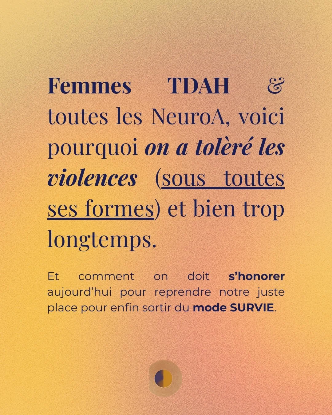 Si certaines phrases t&rsquo;ont serr&eacute; le c&oelig;ur, ce n&rsquo;est pas un hasard.

👉 Tu n&rsquo;as rien tol&eacute;r&eacute; &ldquo;par faiblesse&rdquo;. 👉 Ton corps et ton syst&egrave;me nerveux ont fait de leur mieux pour survivre.

Aujo