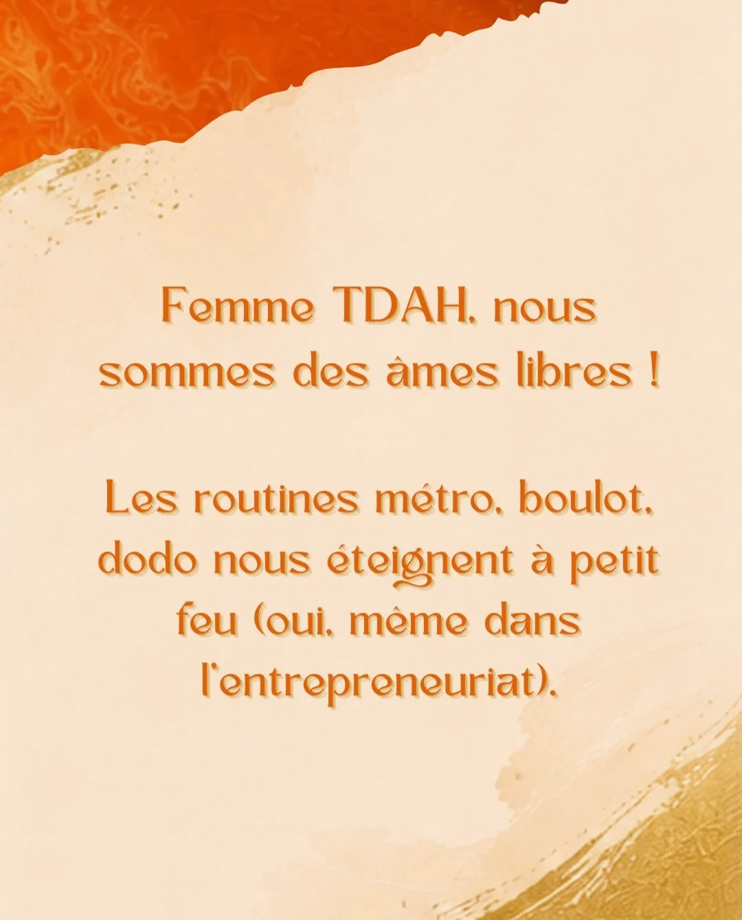 La femme libre qui est en toi &agrave; besoin de lire &ccedil;a.  On est des oiseaux libres, nous ne sommes pas faites pour un cadre. Notre &eacute;nergie est notre propre cadre. Suivons-l&agrave;. 💃🏻☀️  Comment est-ce que &ccedil;a r&eacute;sonne 