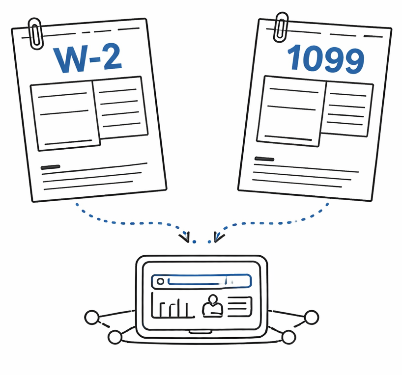 Simple illustration of a padlock with a blue keyhole.
