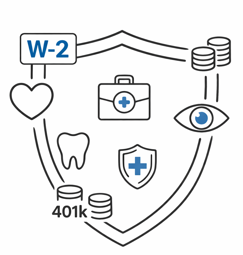 Illustration of two sheets of paper with a blue cross mark overlapping the front page.